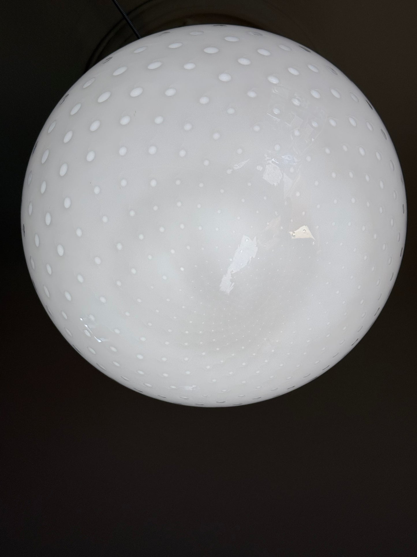 Vintage Murano oval måne pendel Loftlampe 45cm