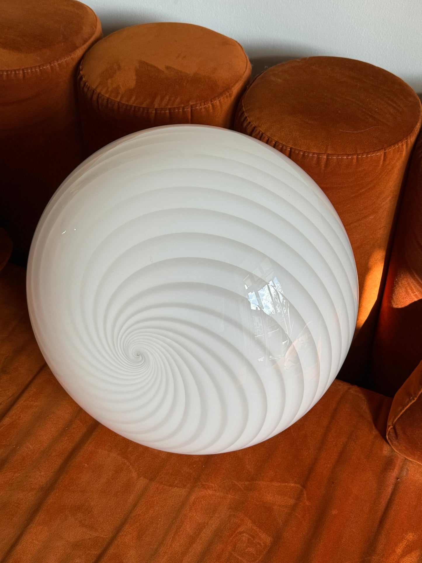 Vintage murano swirl pendel 41cm