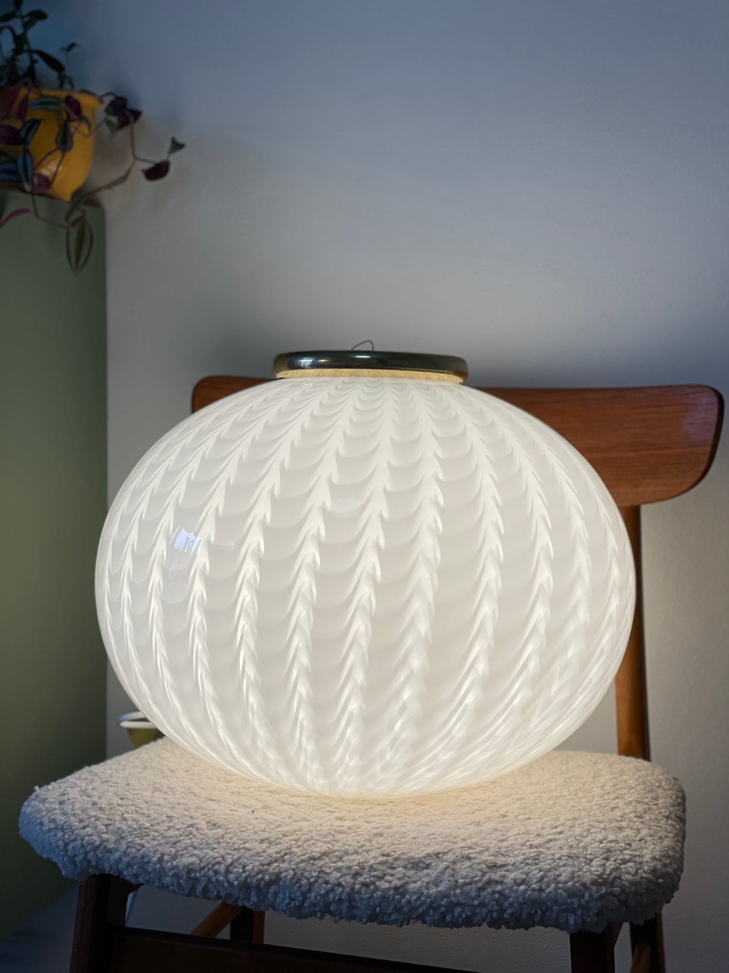 Vintage murano loftlampe 43cm