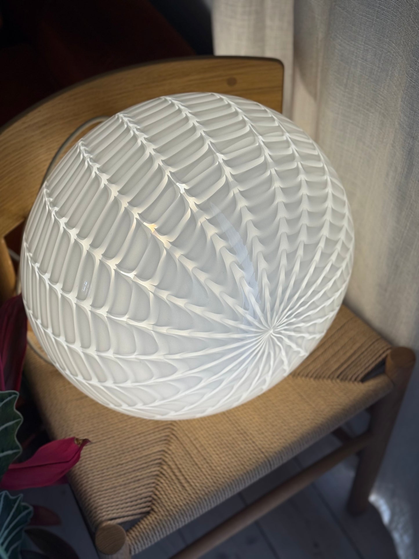 Vintage Murano peacock loftlampe 42cm