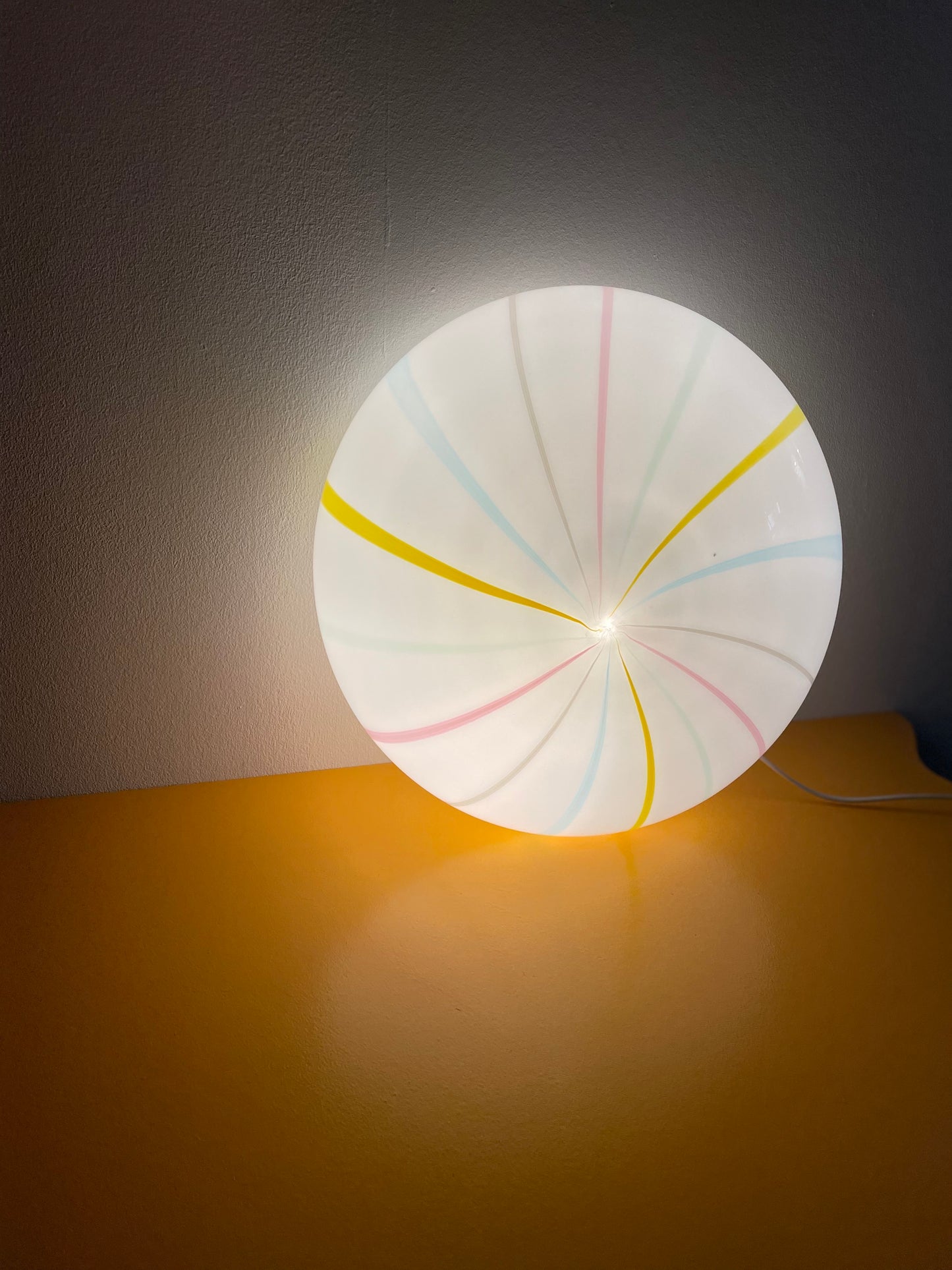 Vintage Murano candy væglampe 38cm