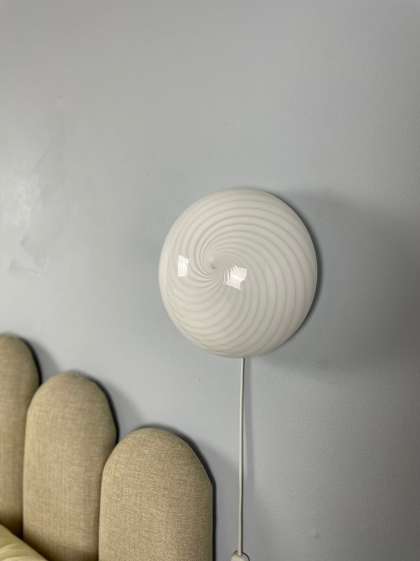 Vintage Murano swirl væglampe 26cm