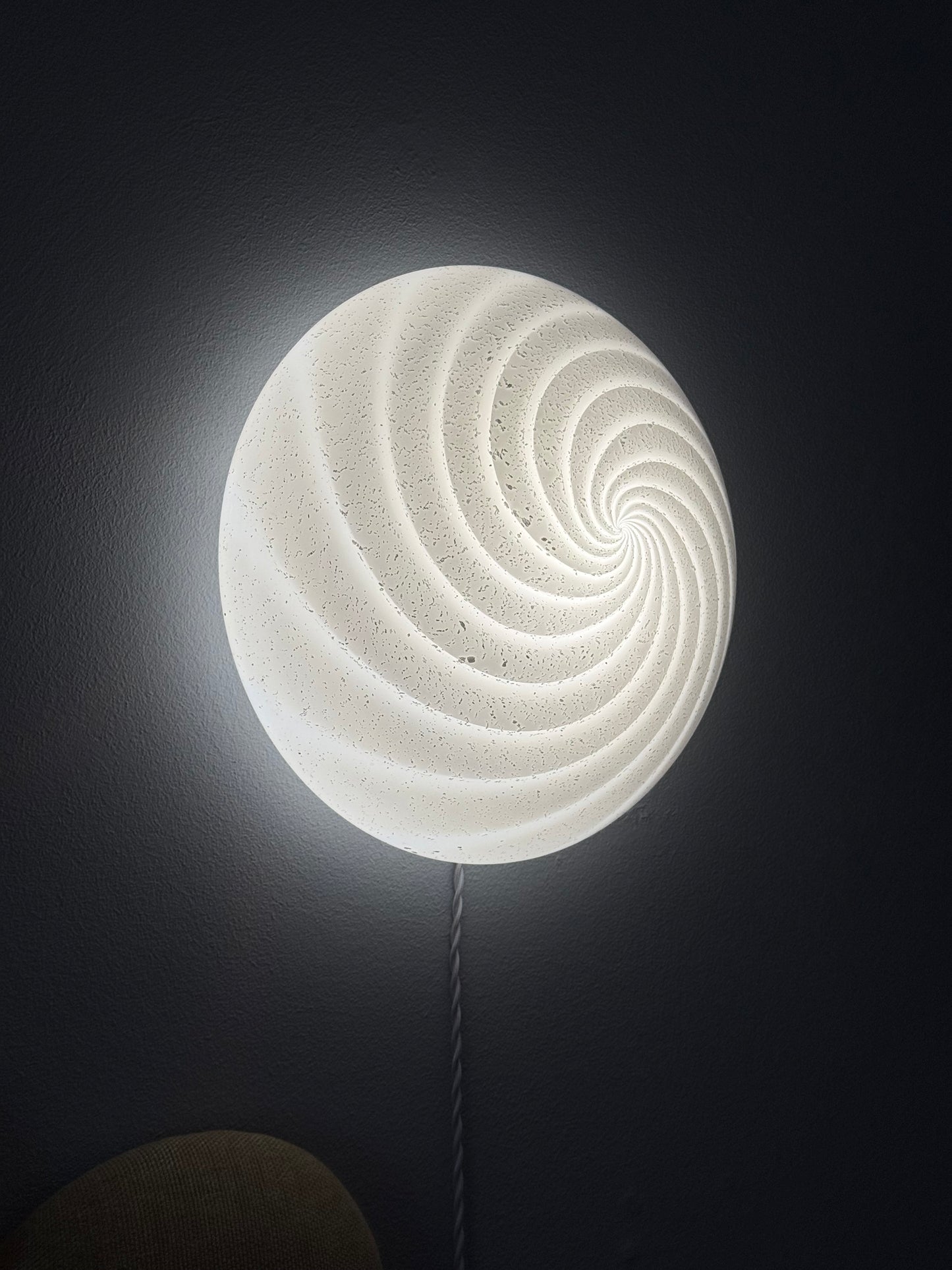 Vintage murano glimmer swirl plafond