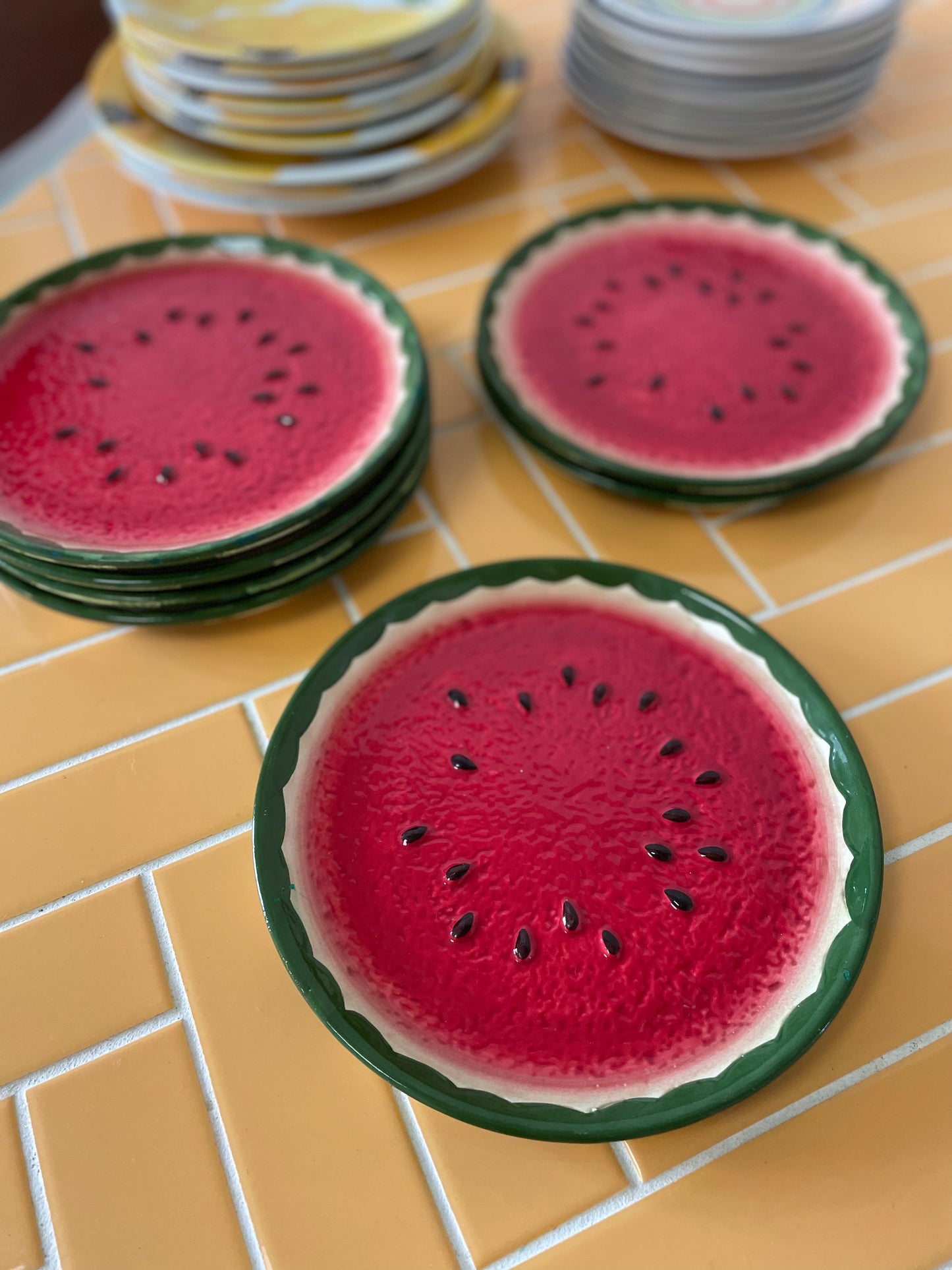 Vandmelon frokosttallerkener