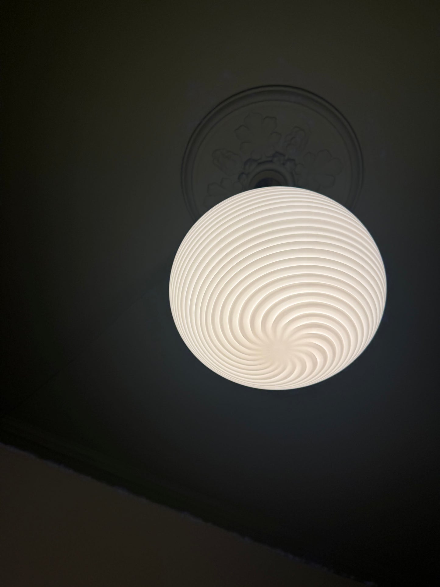Vintage Vetri Murano loftlampe 35cm