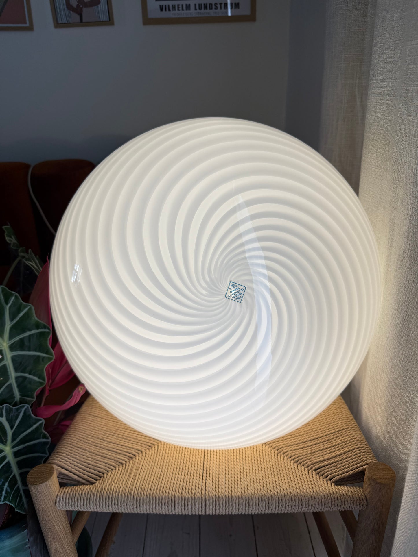 Vintage Murano loftlampe 50cm