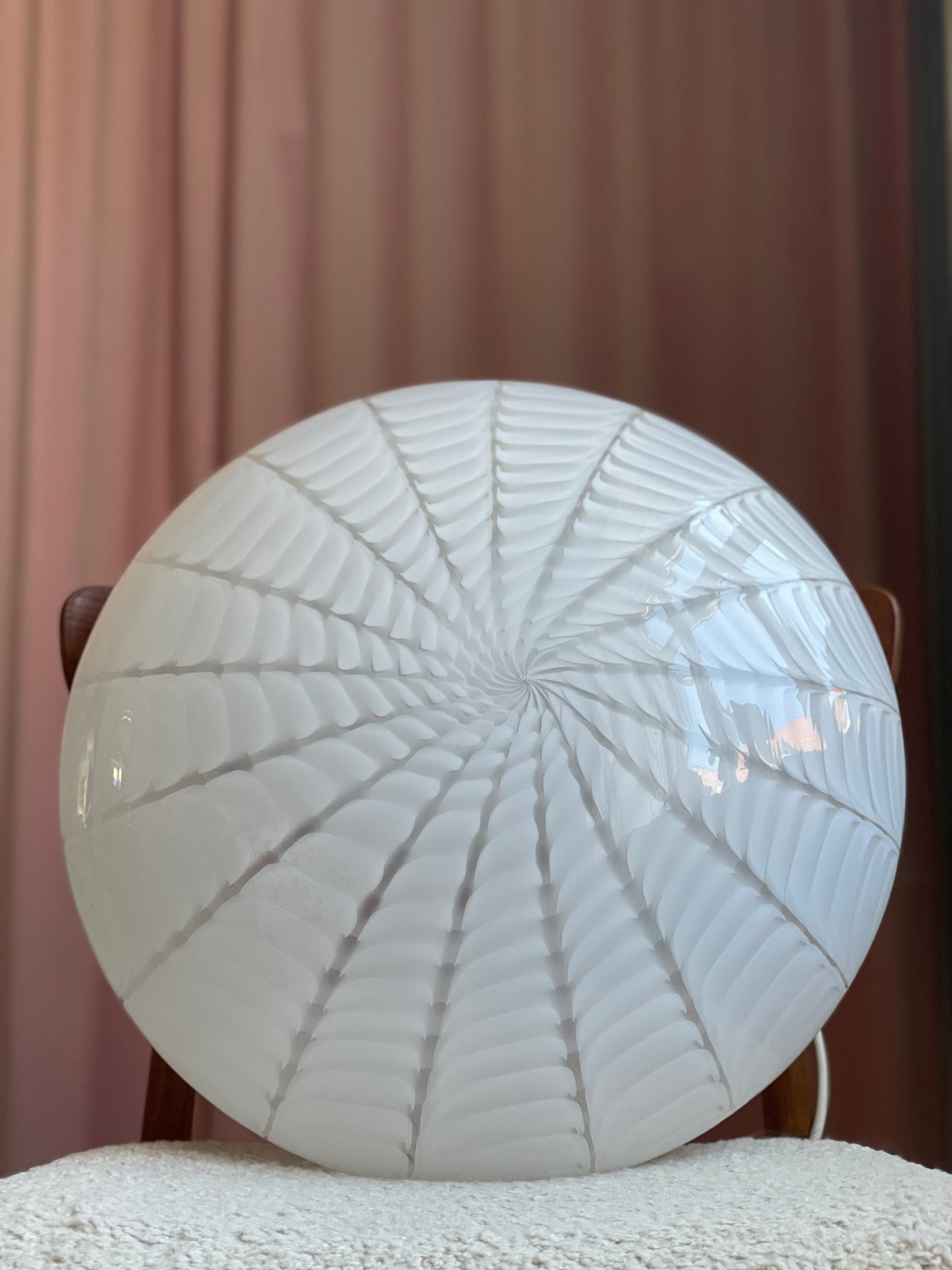 Mega vintage Murano peacock plafond 48cm