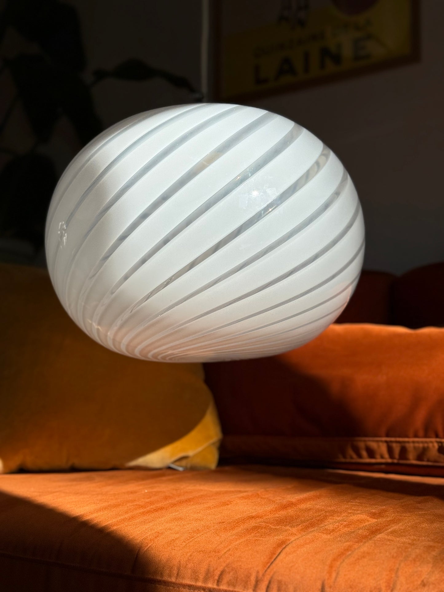 Vintage murano pendel loftlampe 39cm