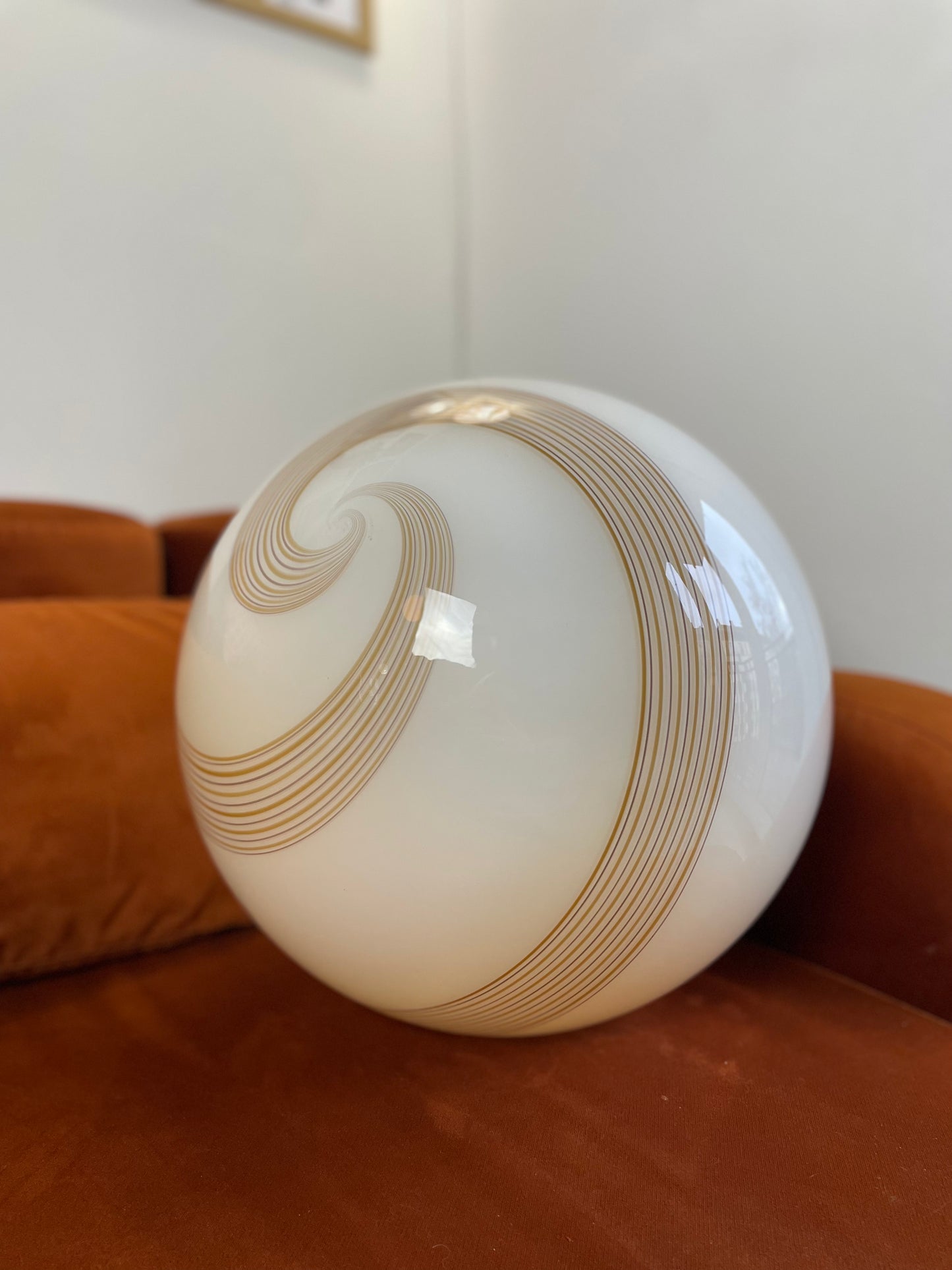 Vintage Murano karamel loftlampe 40cm