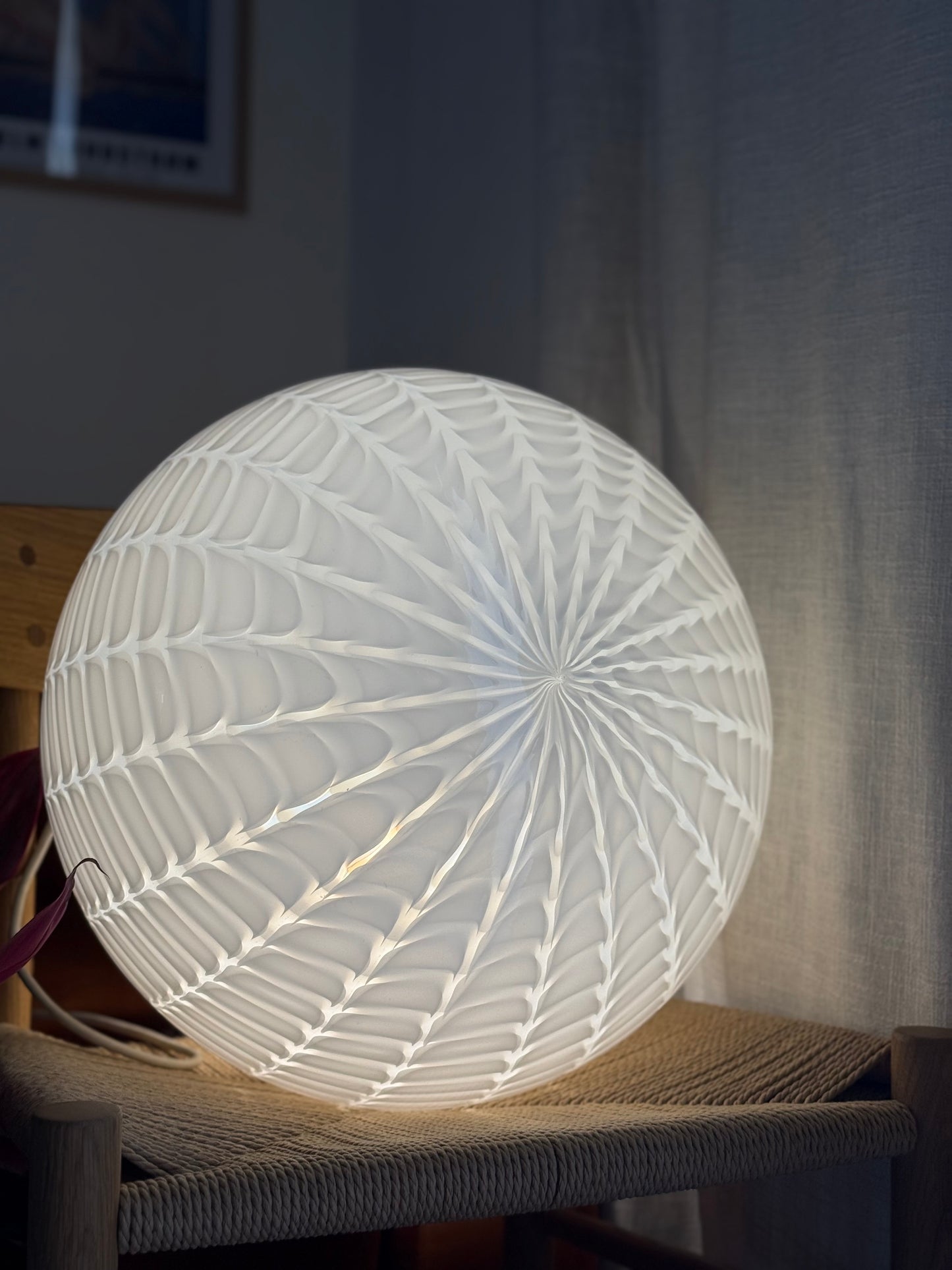 Vintage Murano peacock loftlampe 42cm