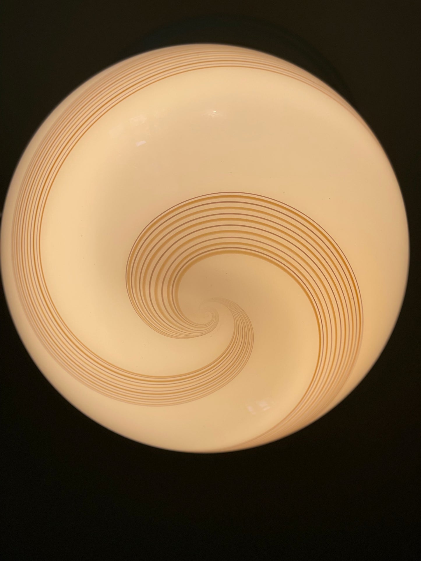 Vintage Murano karamel loftlampe 40cm