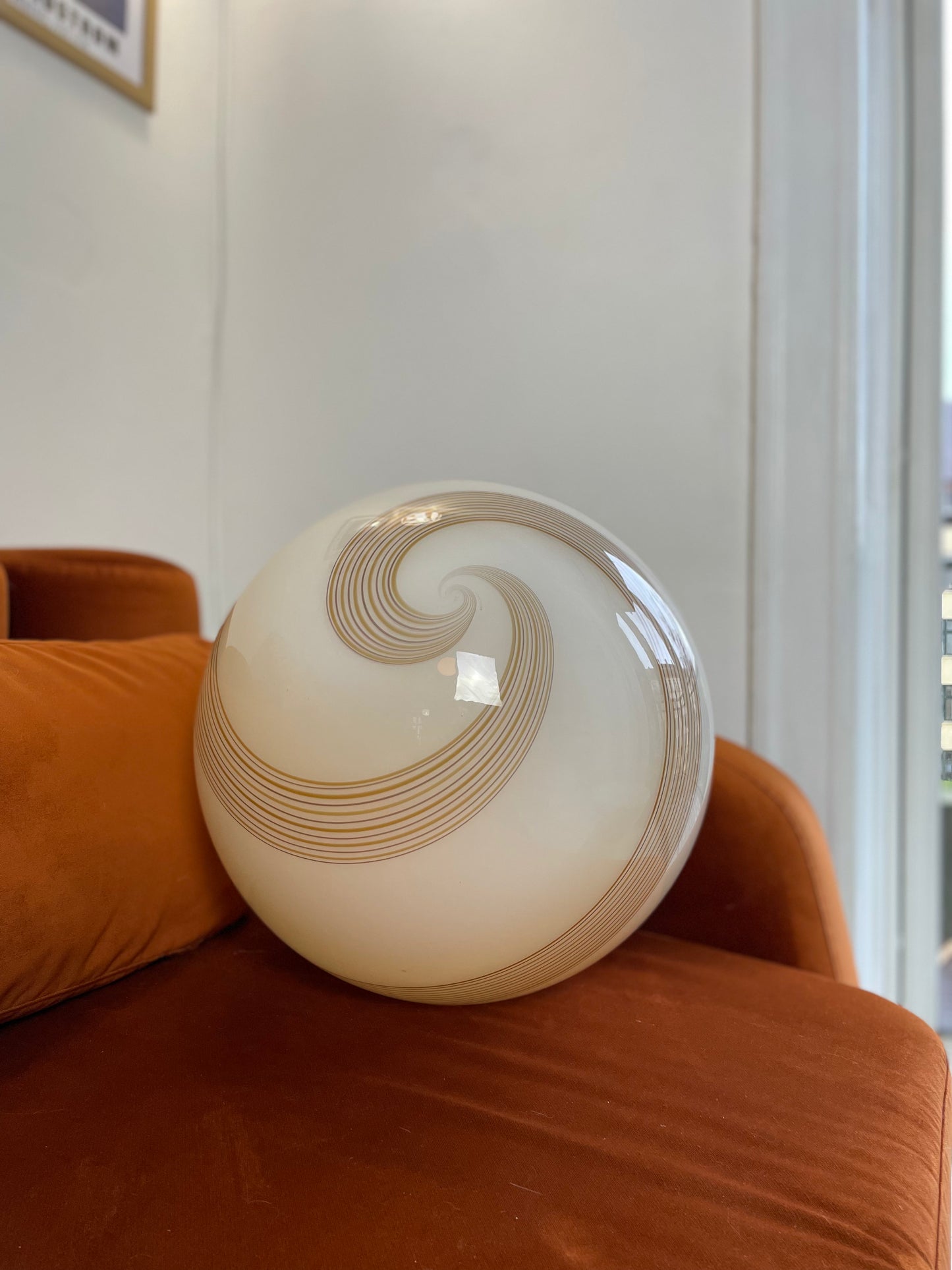 Vintage Murano karamel loftlampe 40cm