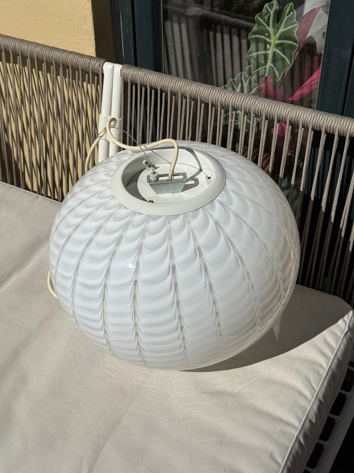 Vintage Murano peacock loftlampe 42cm