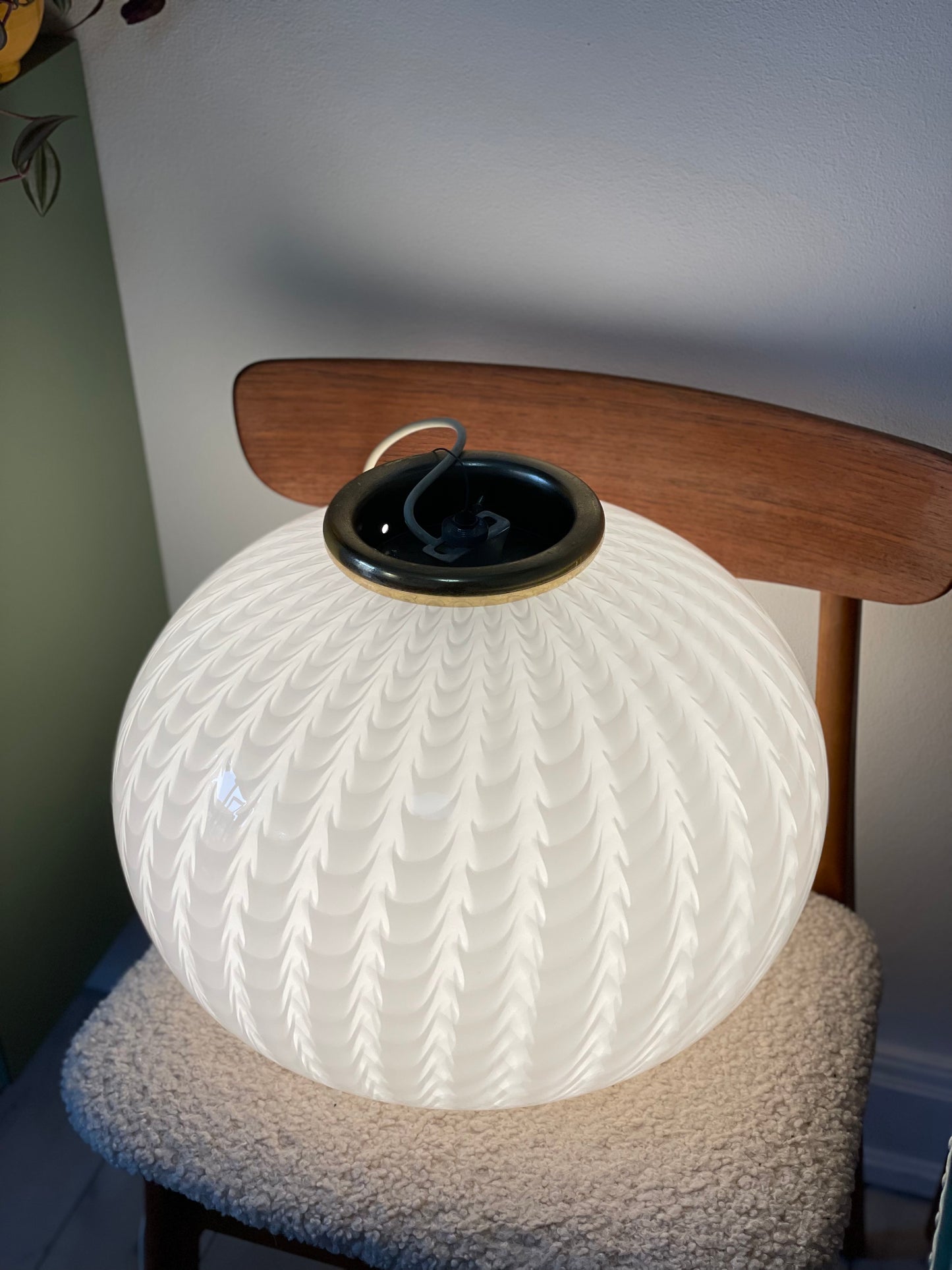 Vintage murano loftlampe 43cm