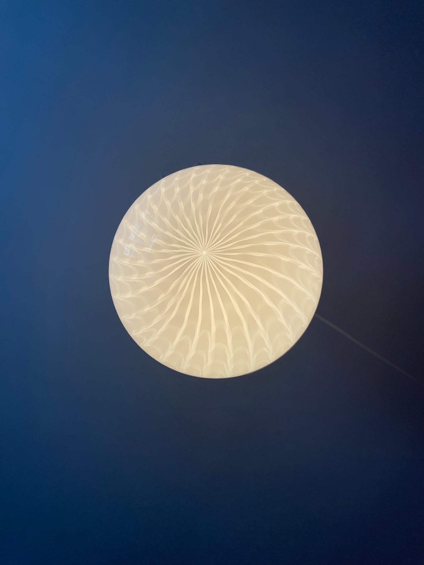 Vintage Murano loftlampe hvid