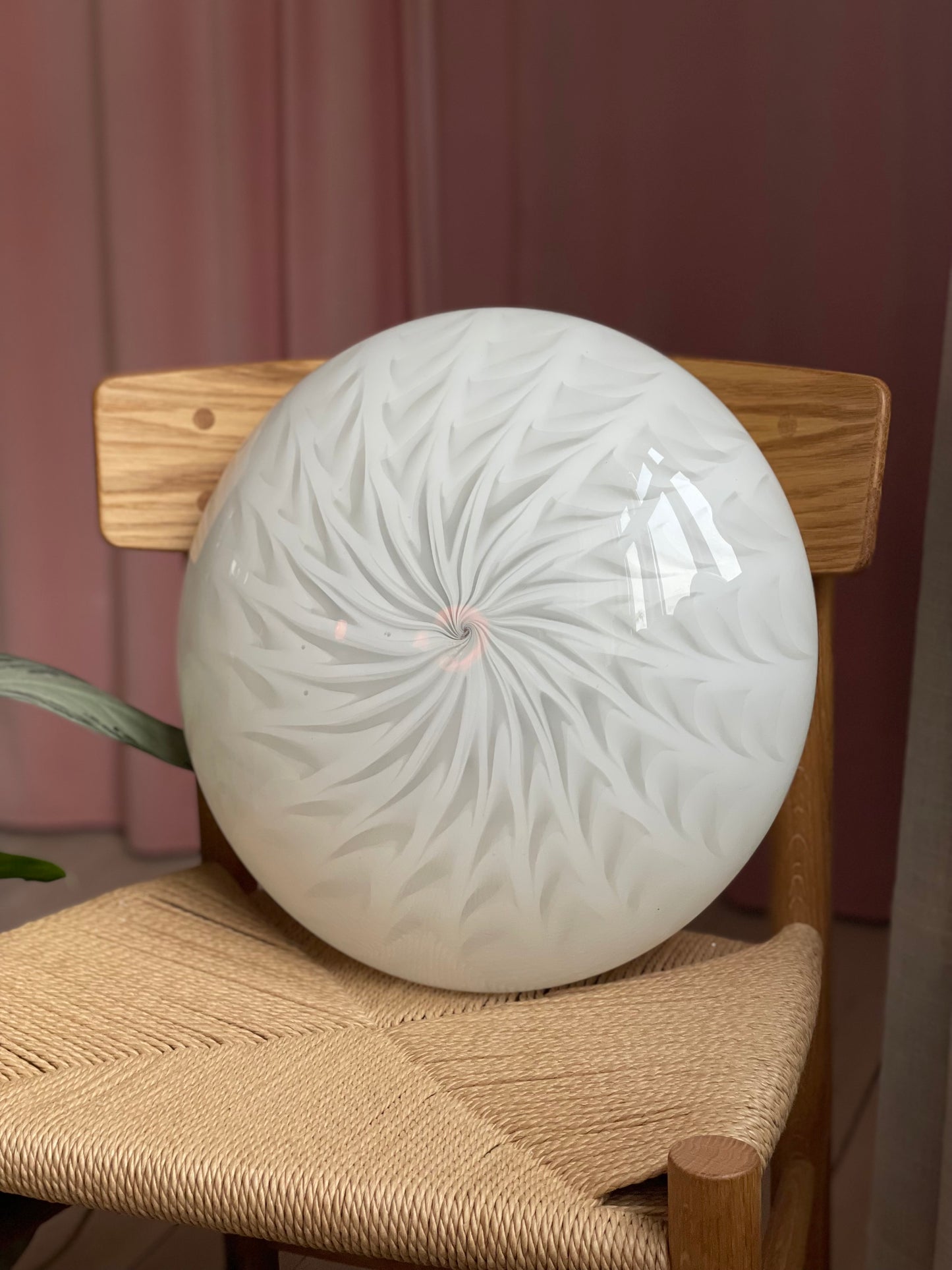 Vintage Murano peacock væglampe 38cm