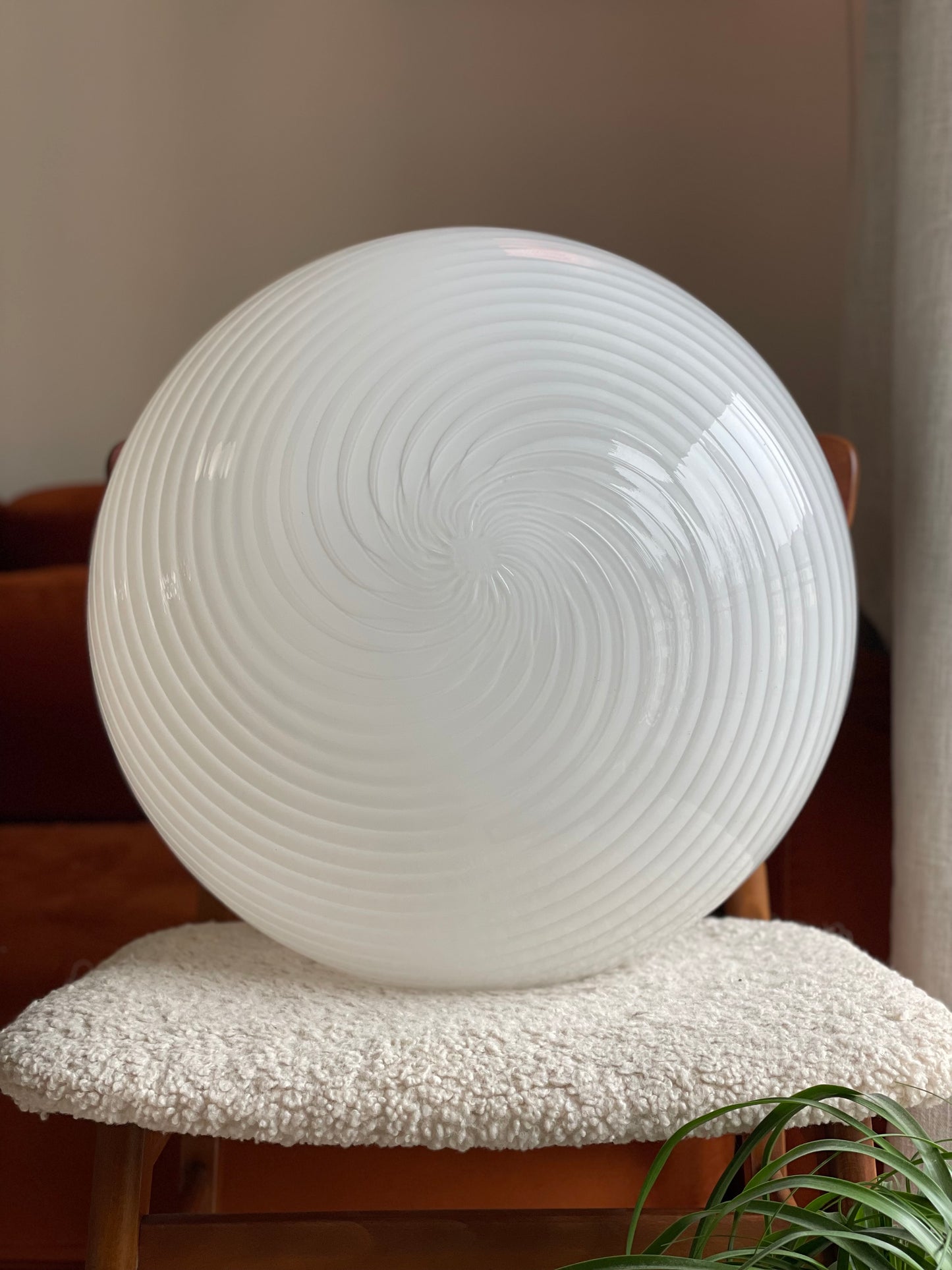 Vintage Vetri Murano Pendel Swirl 45cm