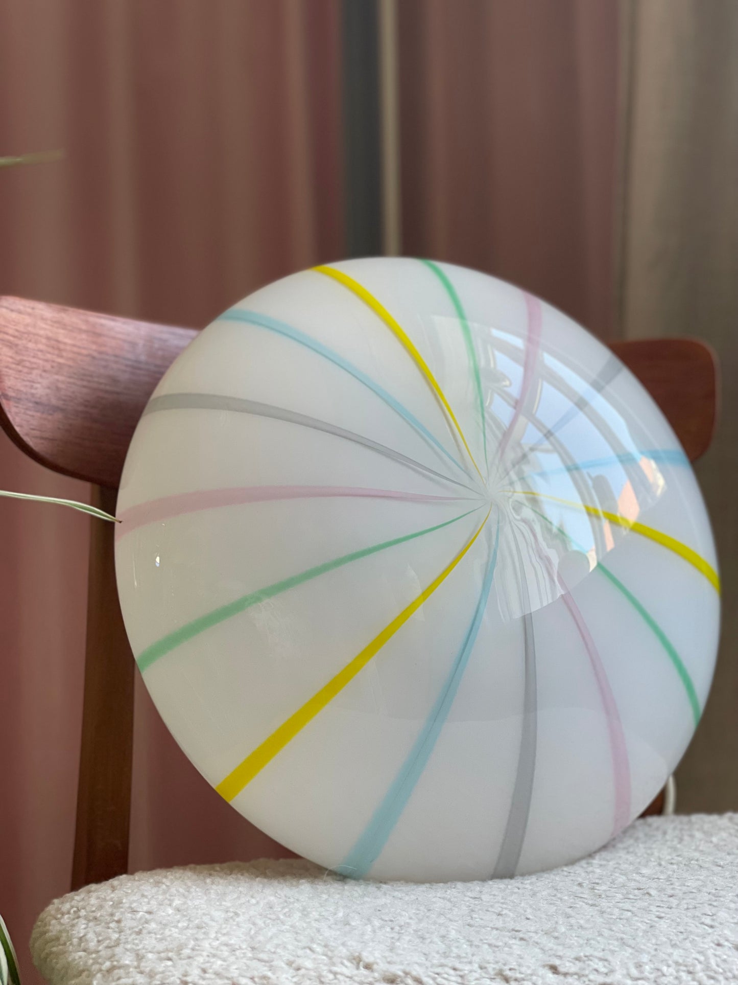 Vintage Murano candy væglampe