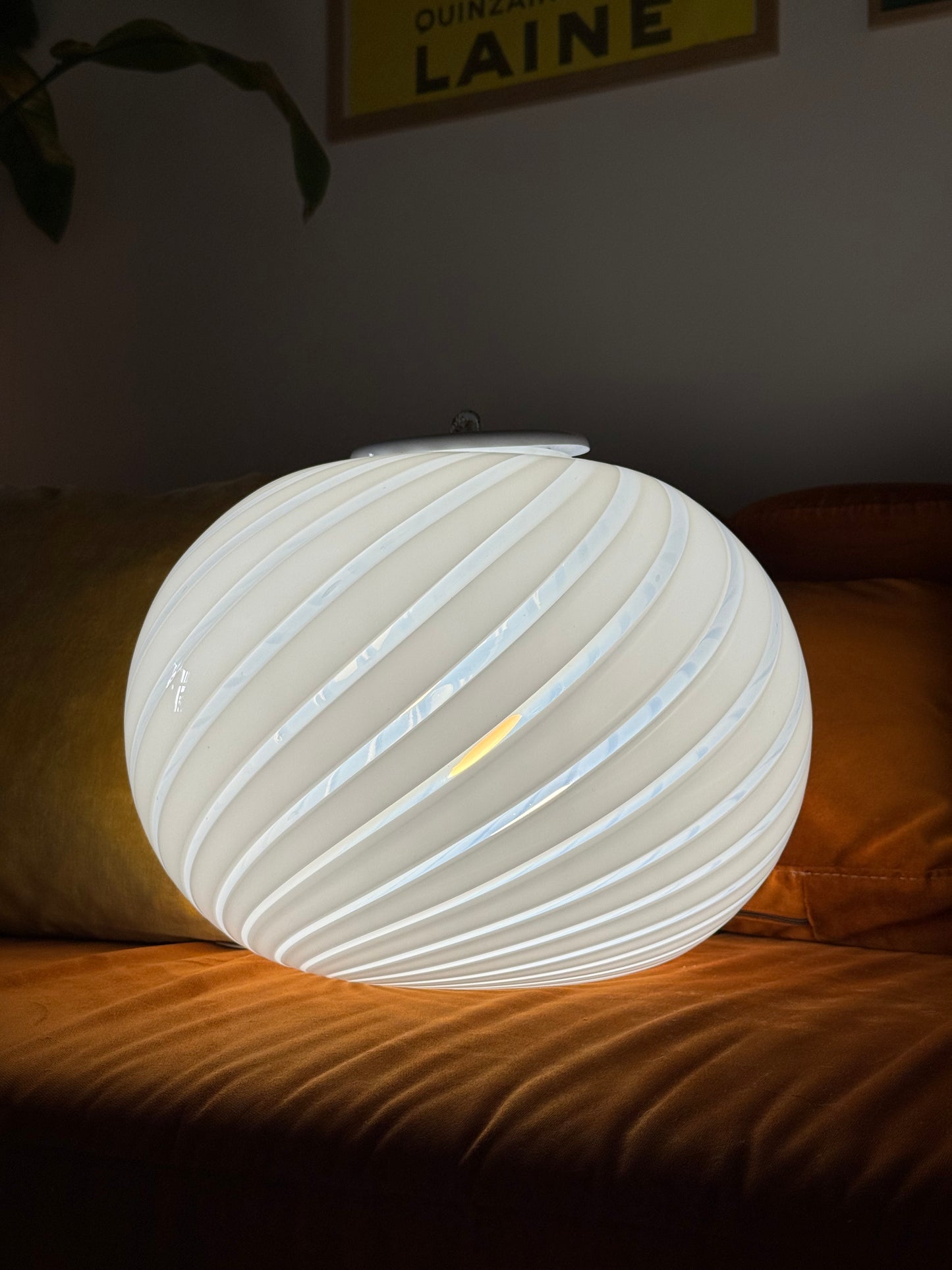 Vintage murano pendel loftlampe 39cm