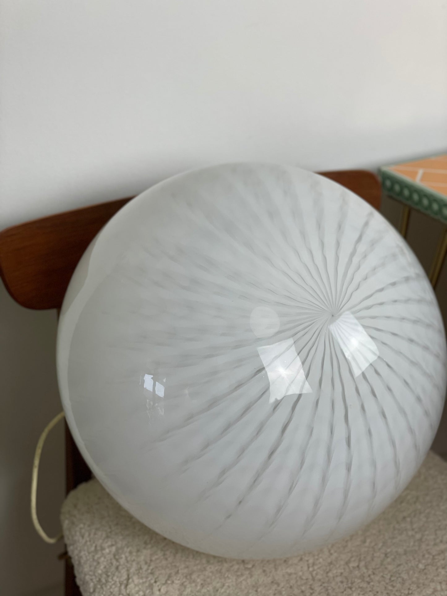 Vintage murano loftlampe 43cm