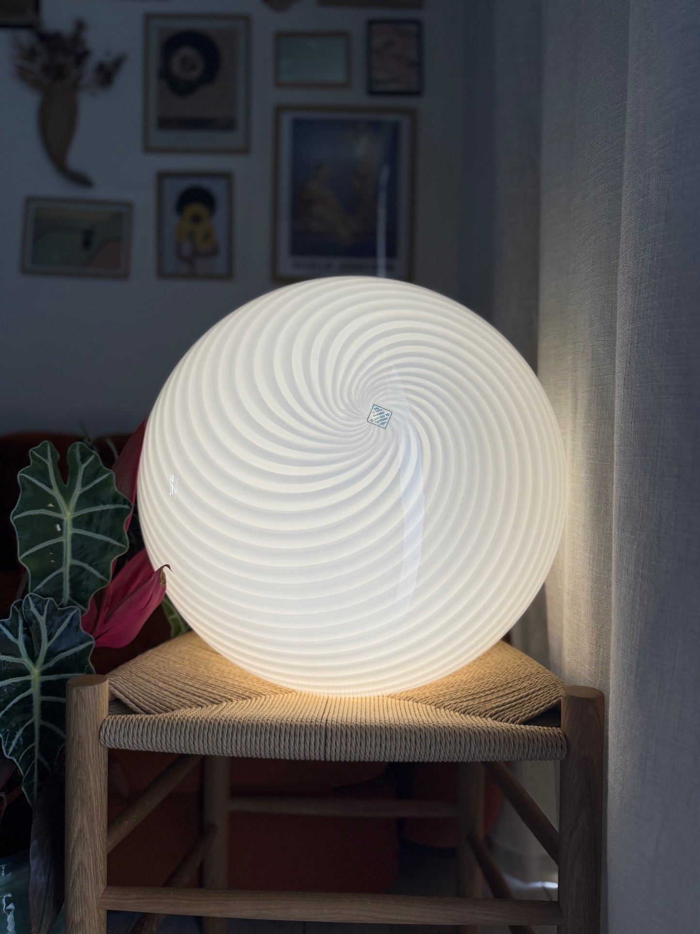 Vintage Murano loftlampe 50cm