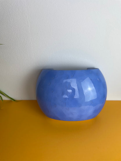 Vintage Murano stor blå væglampe