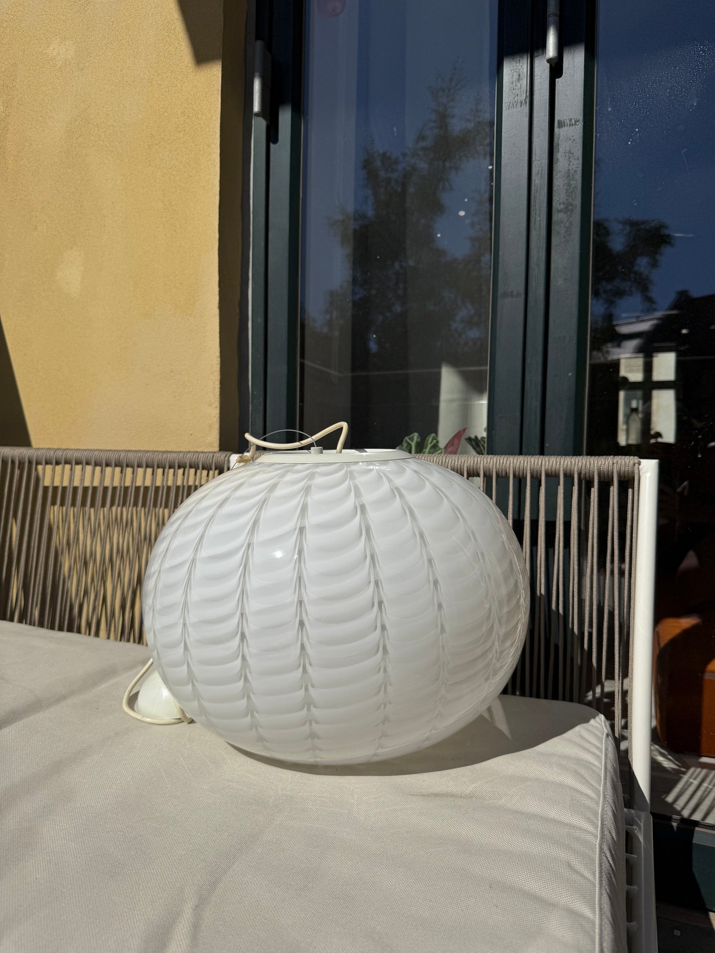 Vintage Murano peacock loftlampe 42cm