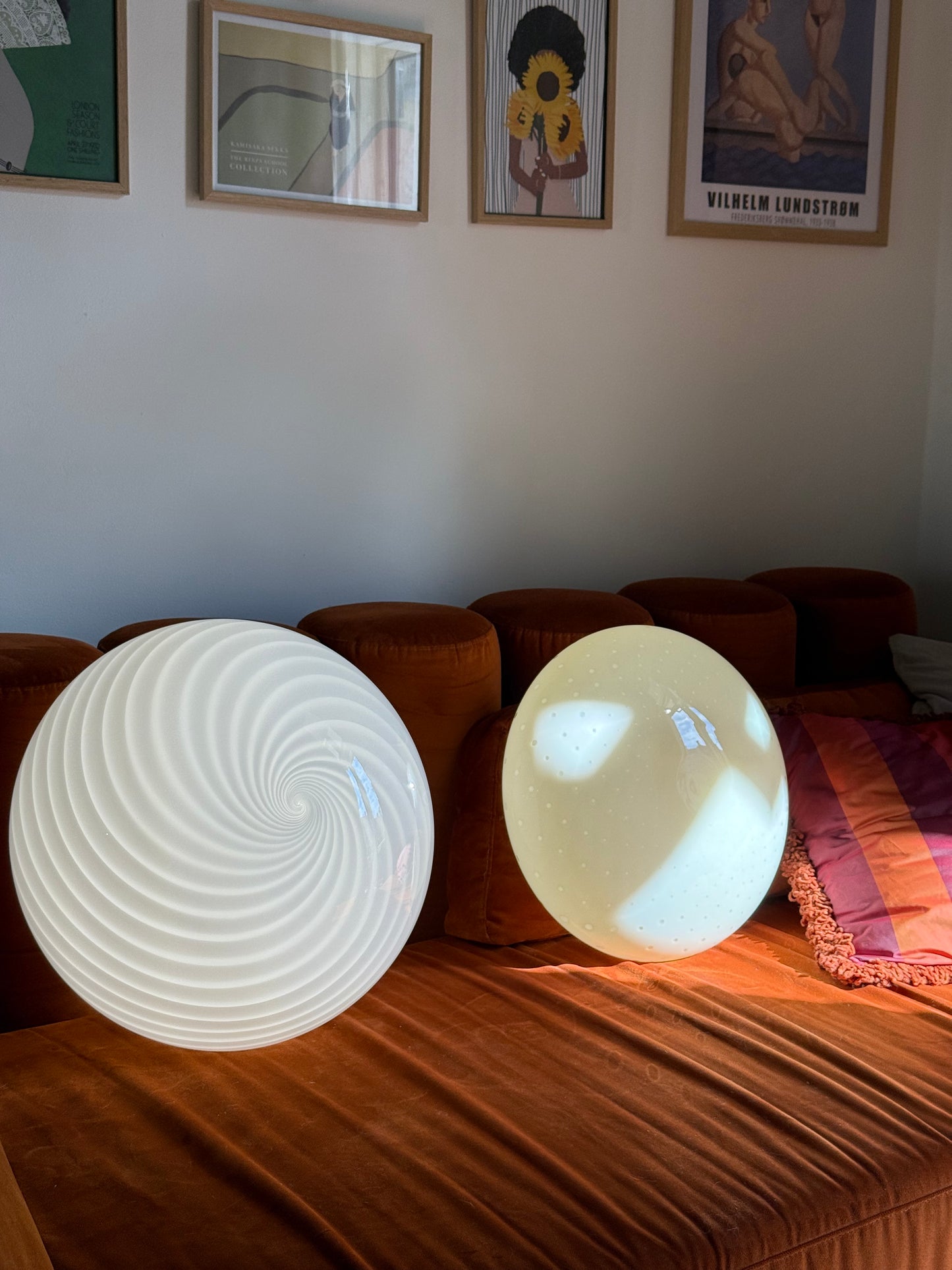 Vintage Murano måneplafond væglampe 38cm