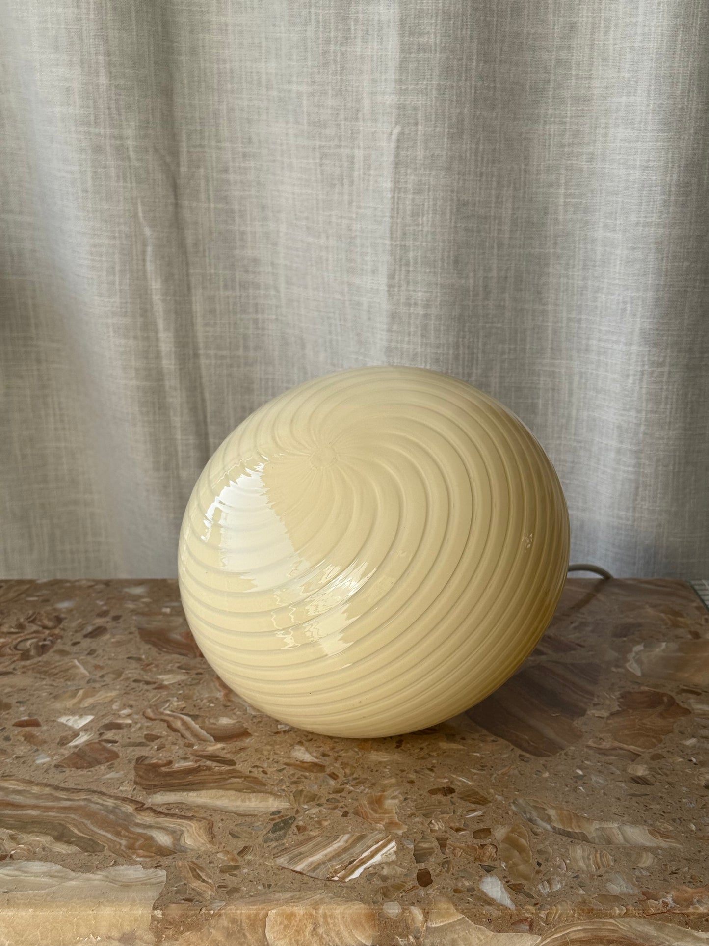 Gul vintage vetri murano mini pendel