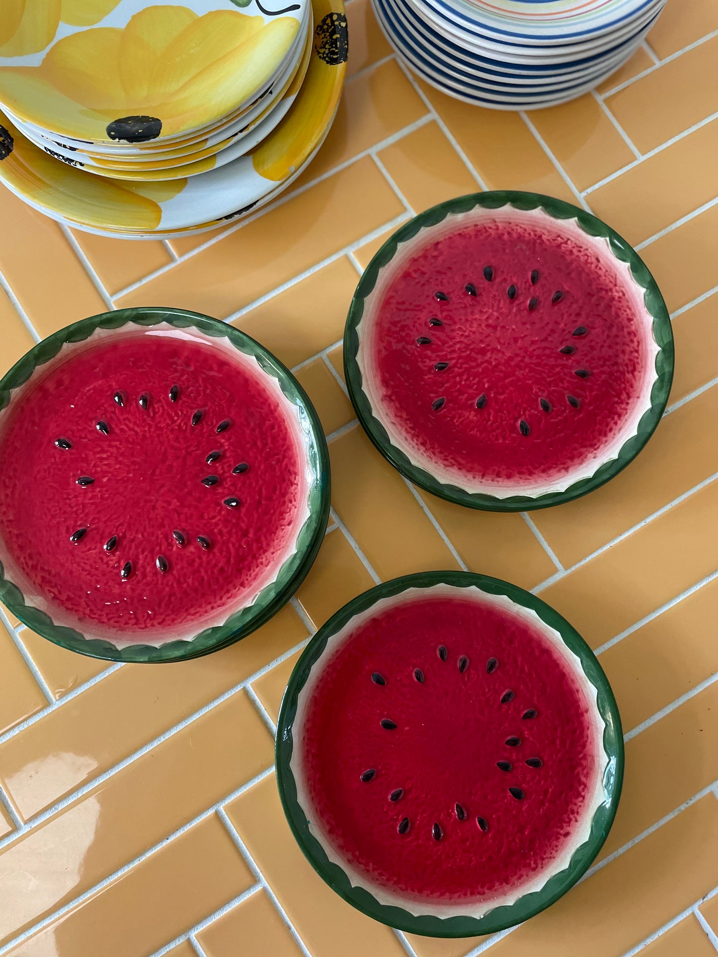 Vandmelon frokosttallerkener
