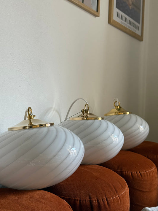 Flad vintage murano mini pendel