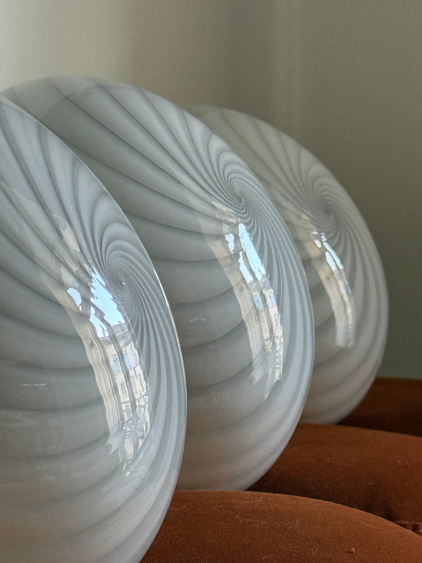 Flad vintage murano mini pendel