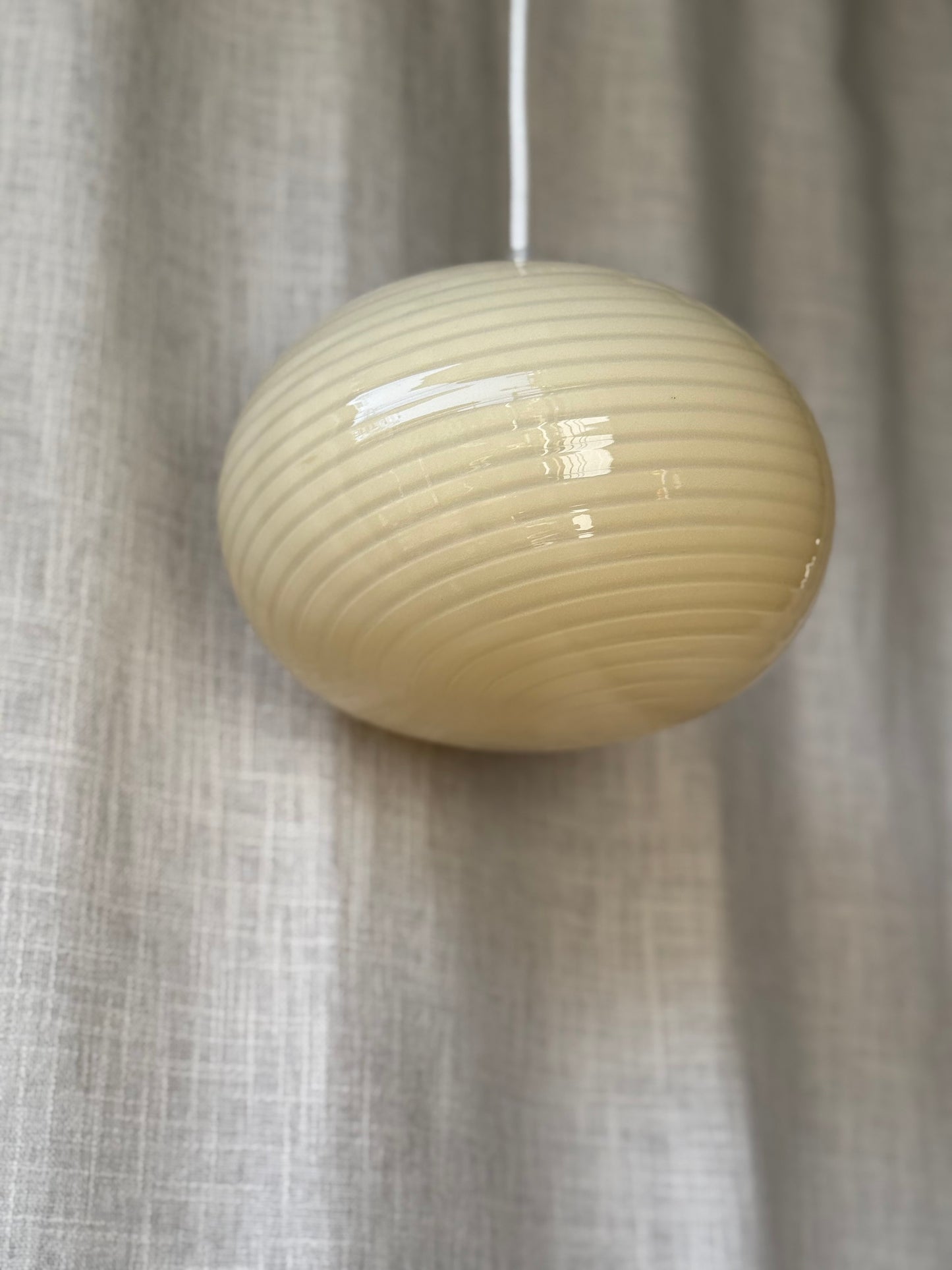 Gul vintage vetri murano mini pendel