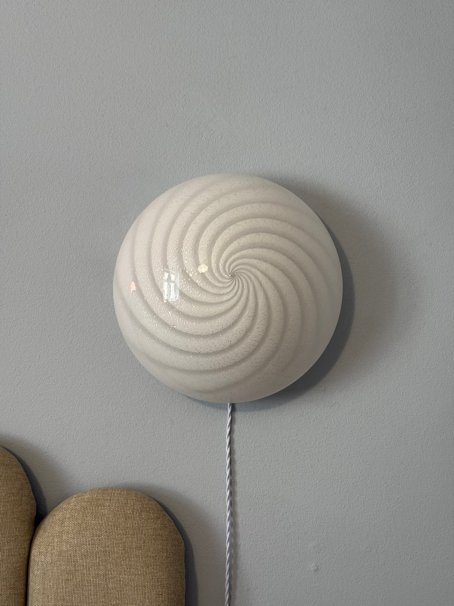 Vintage murano glimmer swirl plafond