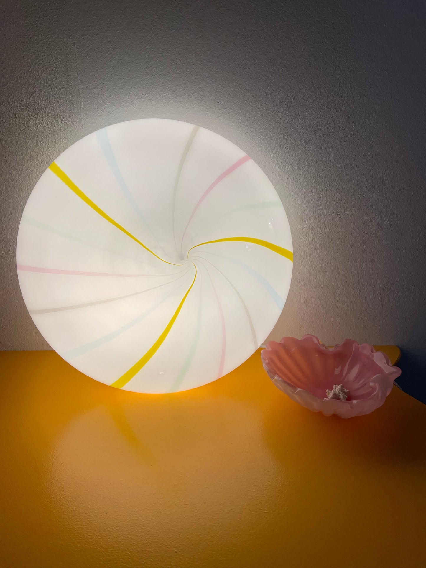 Vintage Murano candy væglampe 38cm