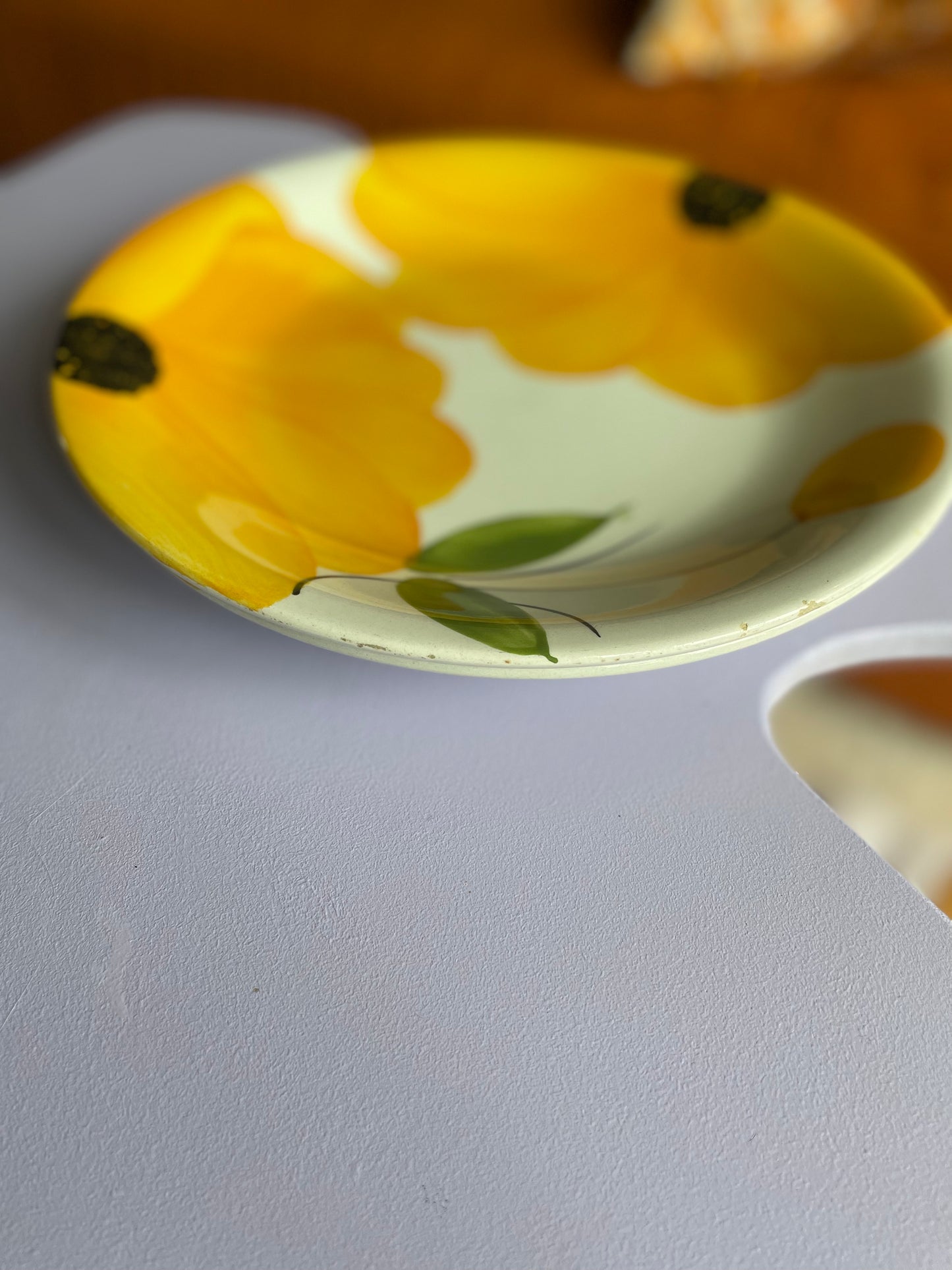 Italienske blomstrede middagstallerkener