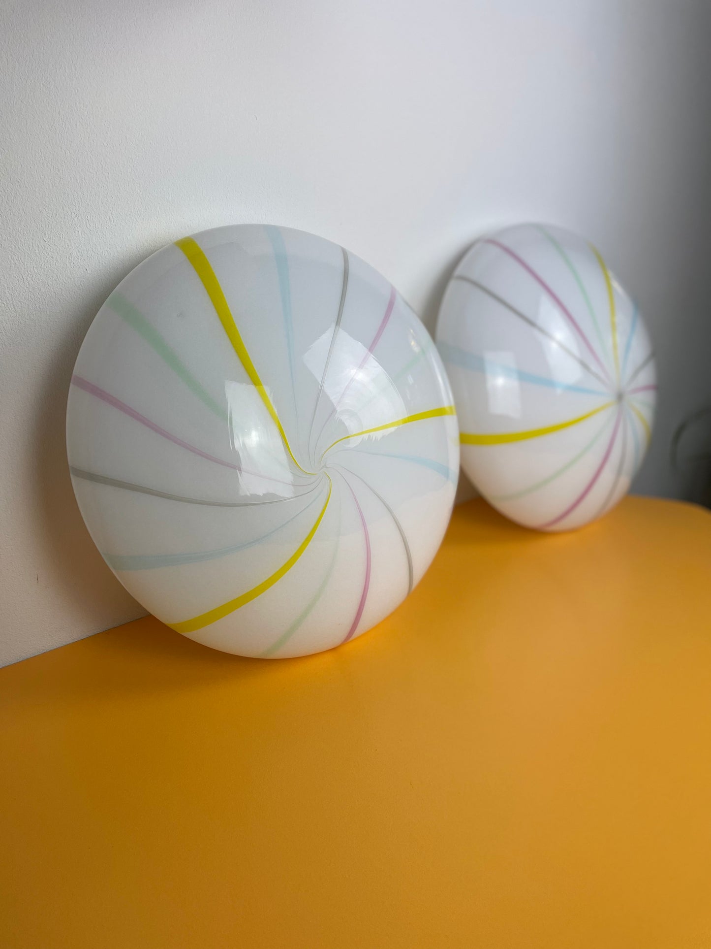 Vintage Murano candy væglampe 38cm