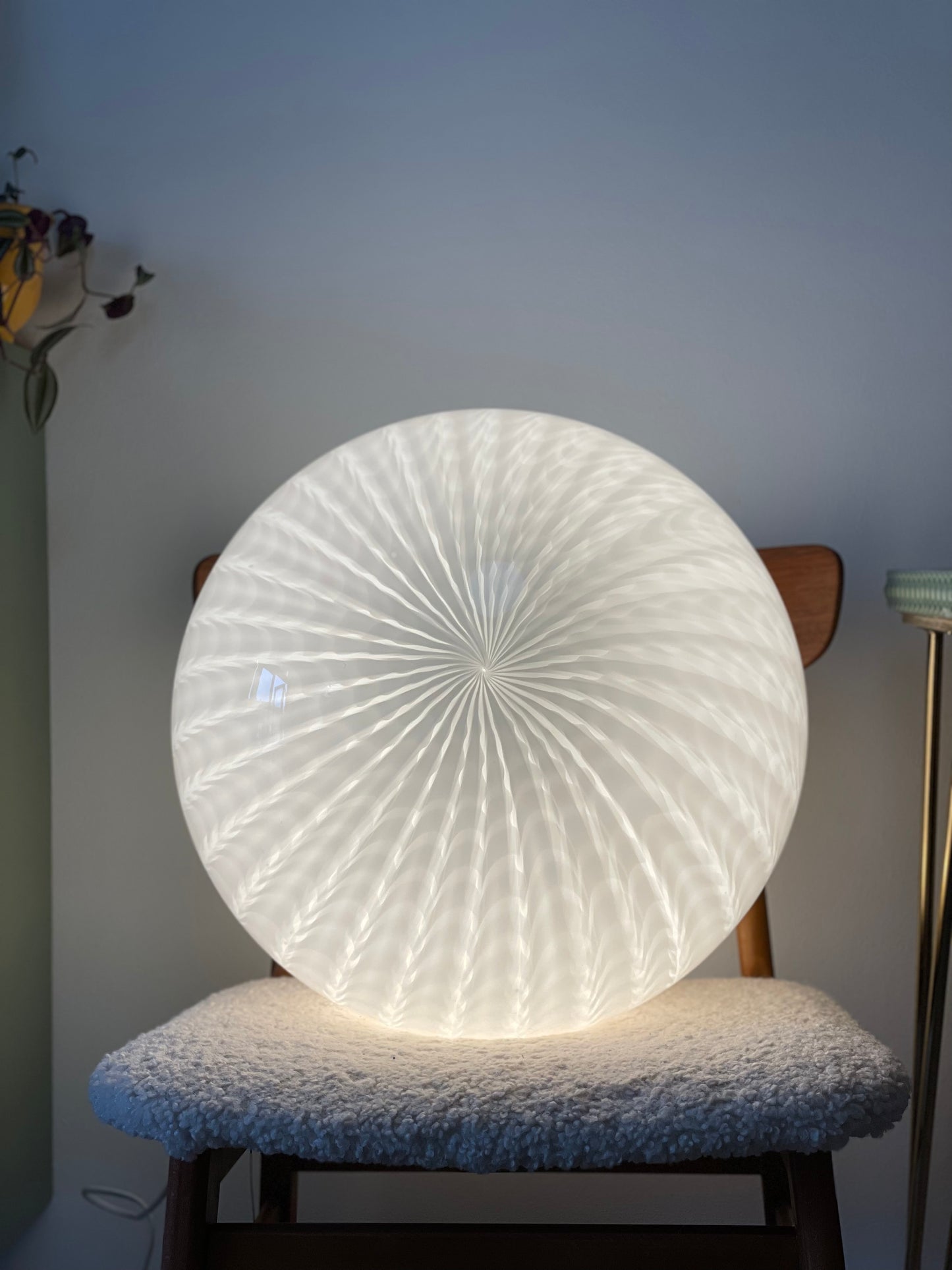 Vintage murano loftlampe 43cm