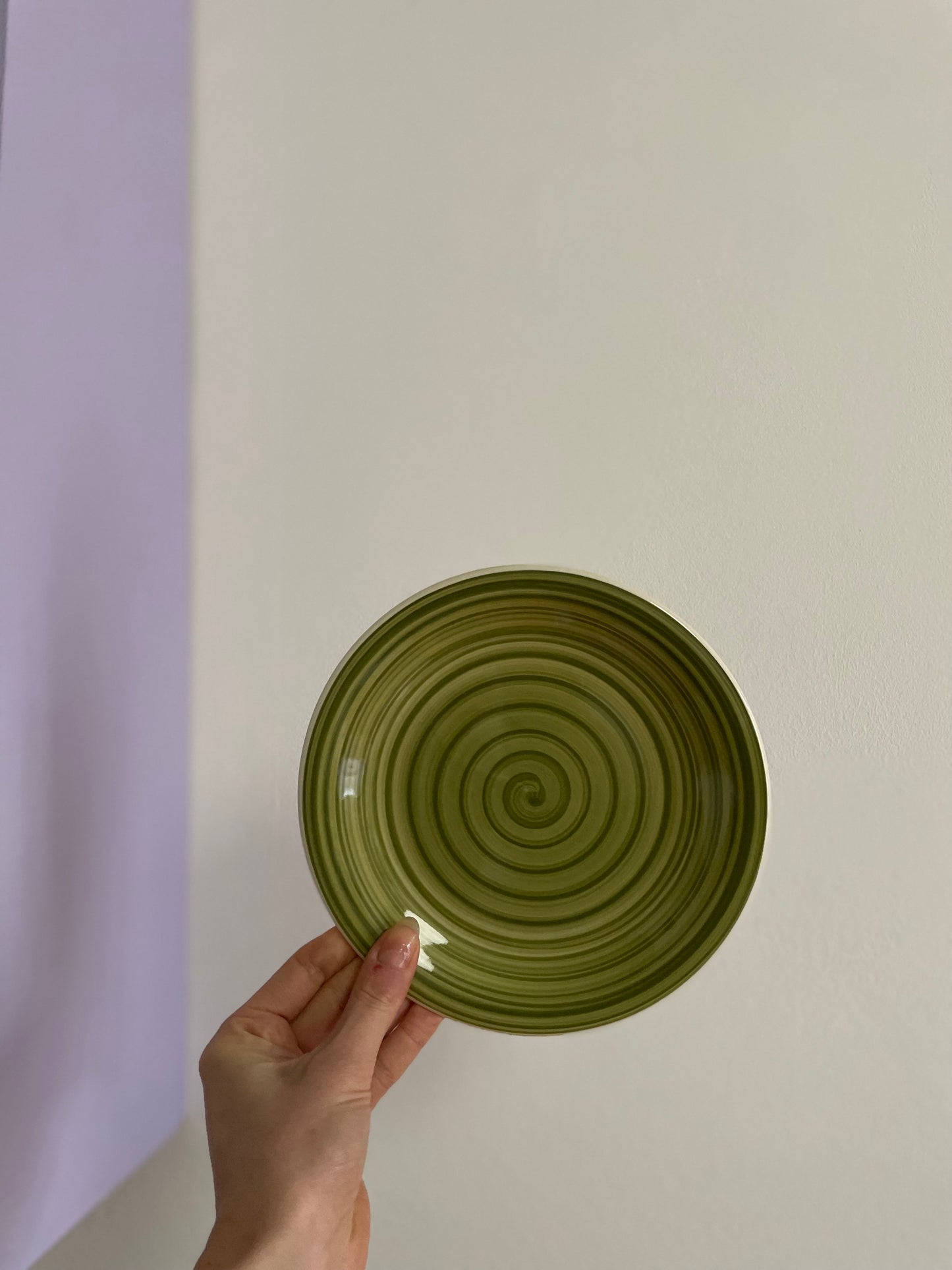 Grønne swirl frokosttallerkener