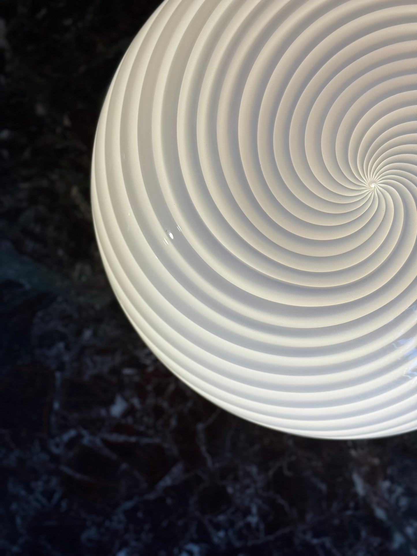 Vintage Murano Swirl væglampe rosa 36cm