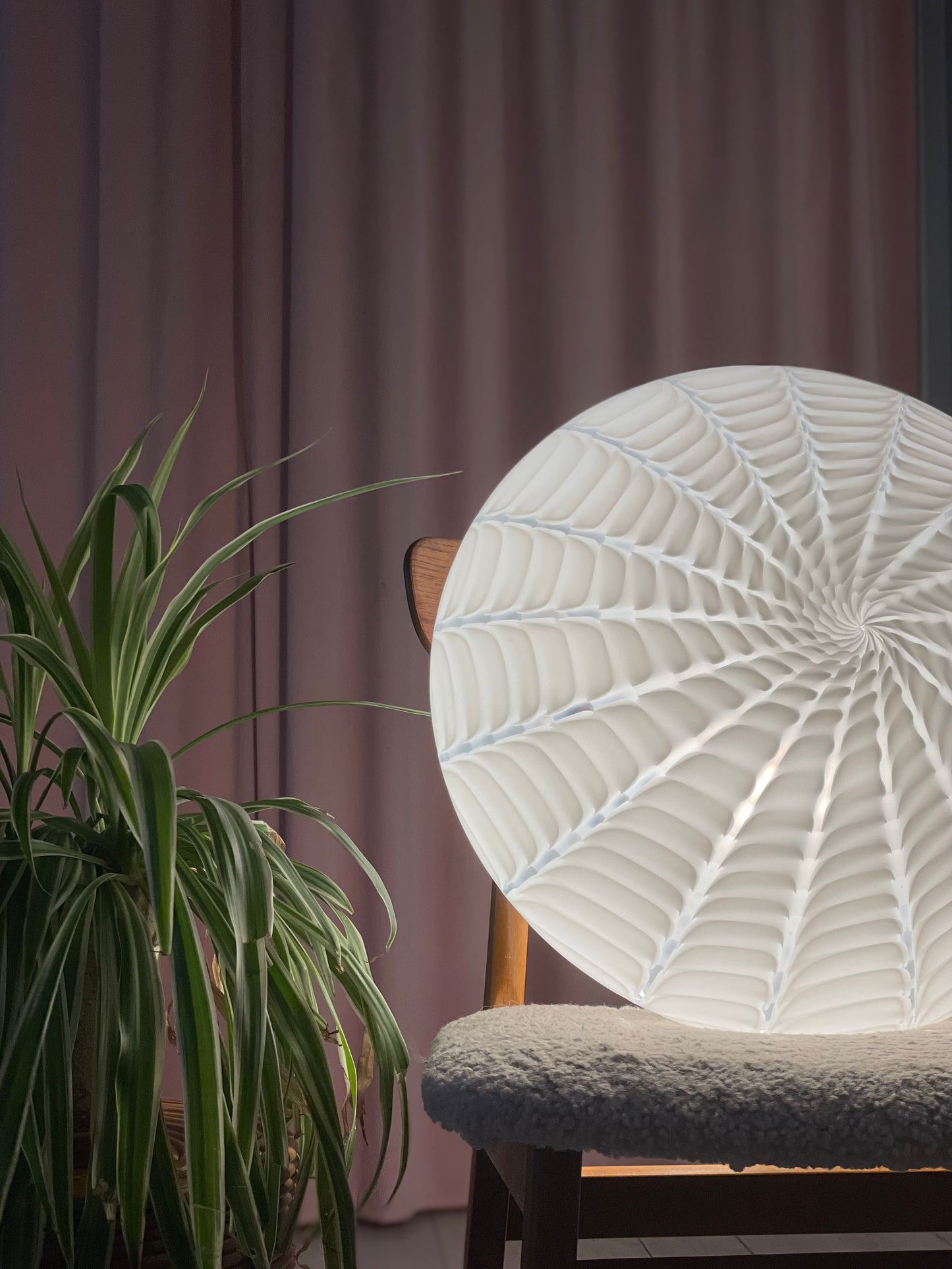 Mega vintage Murano peacock plafond 48cm
