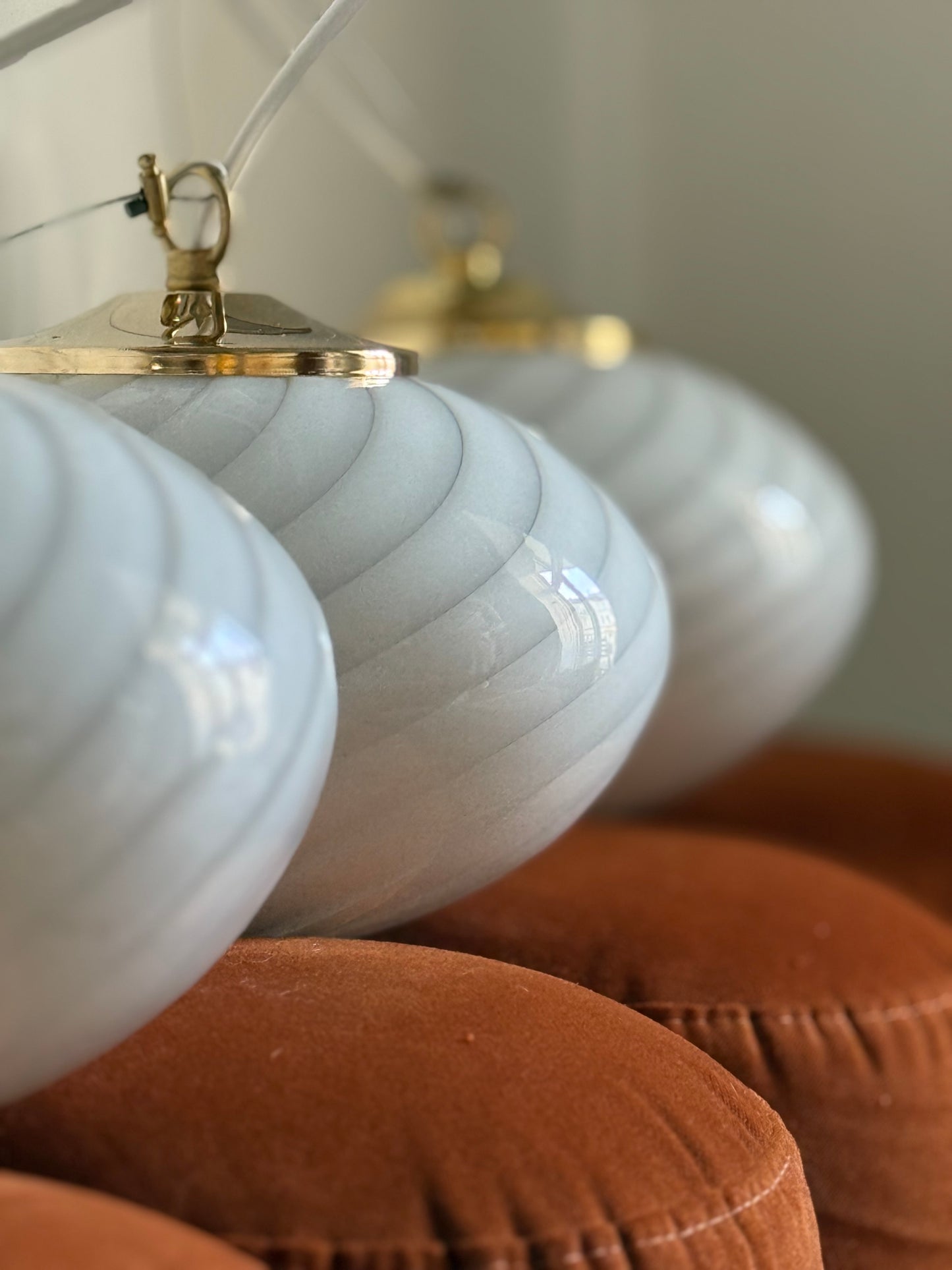 Flad vintage murano mini pendel