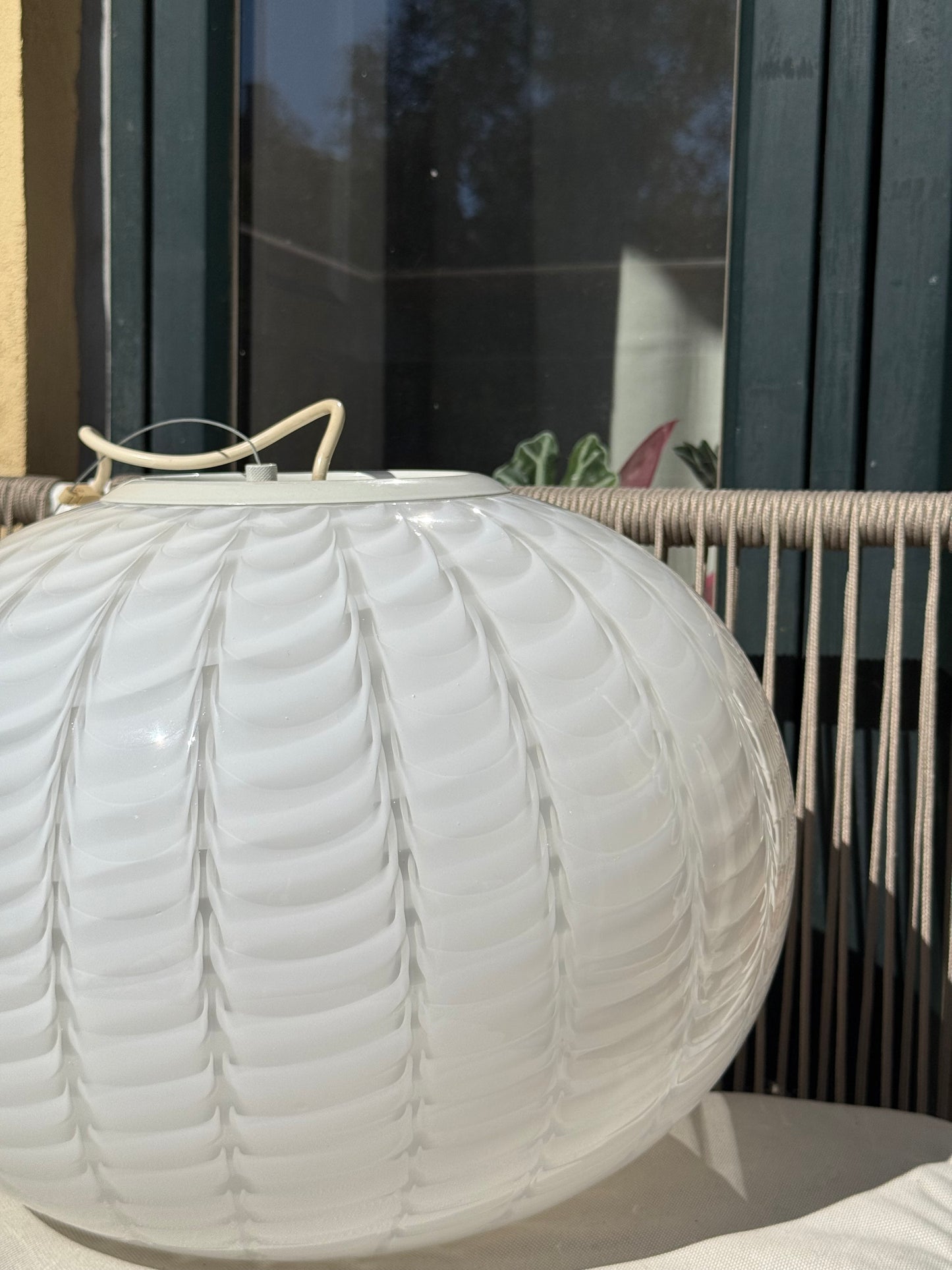 Vintage Murano peacock loftlampe 42cm
