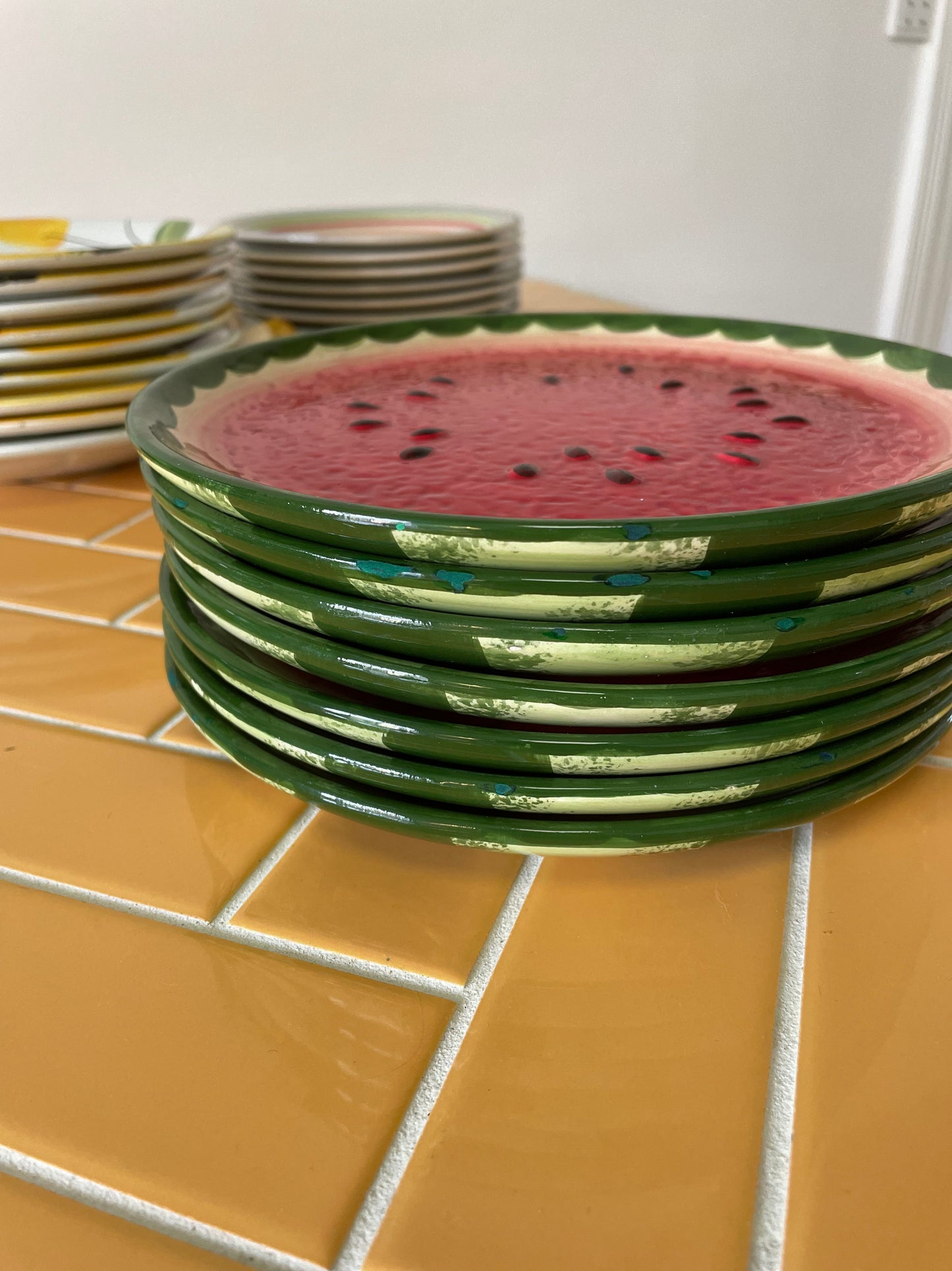 Vandmelon frokosttallerkener