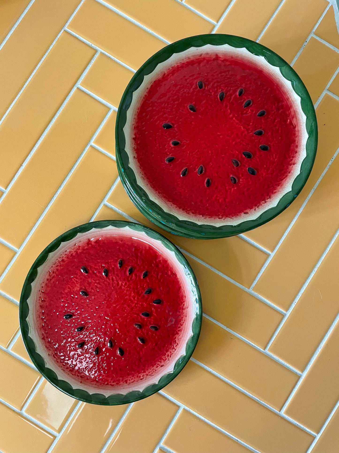 Vandmelon frokosttallerkener
