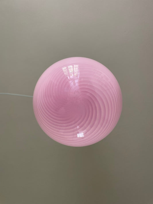 Vintage Murano bubblegum pendant 40cm