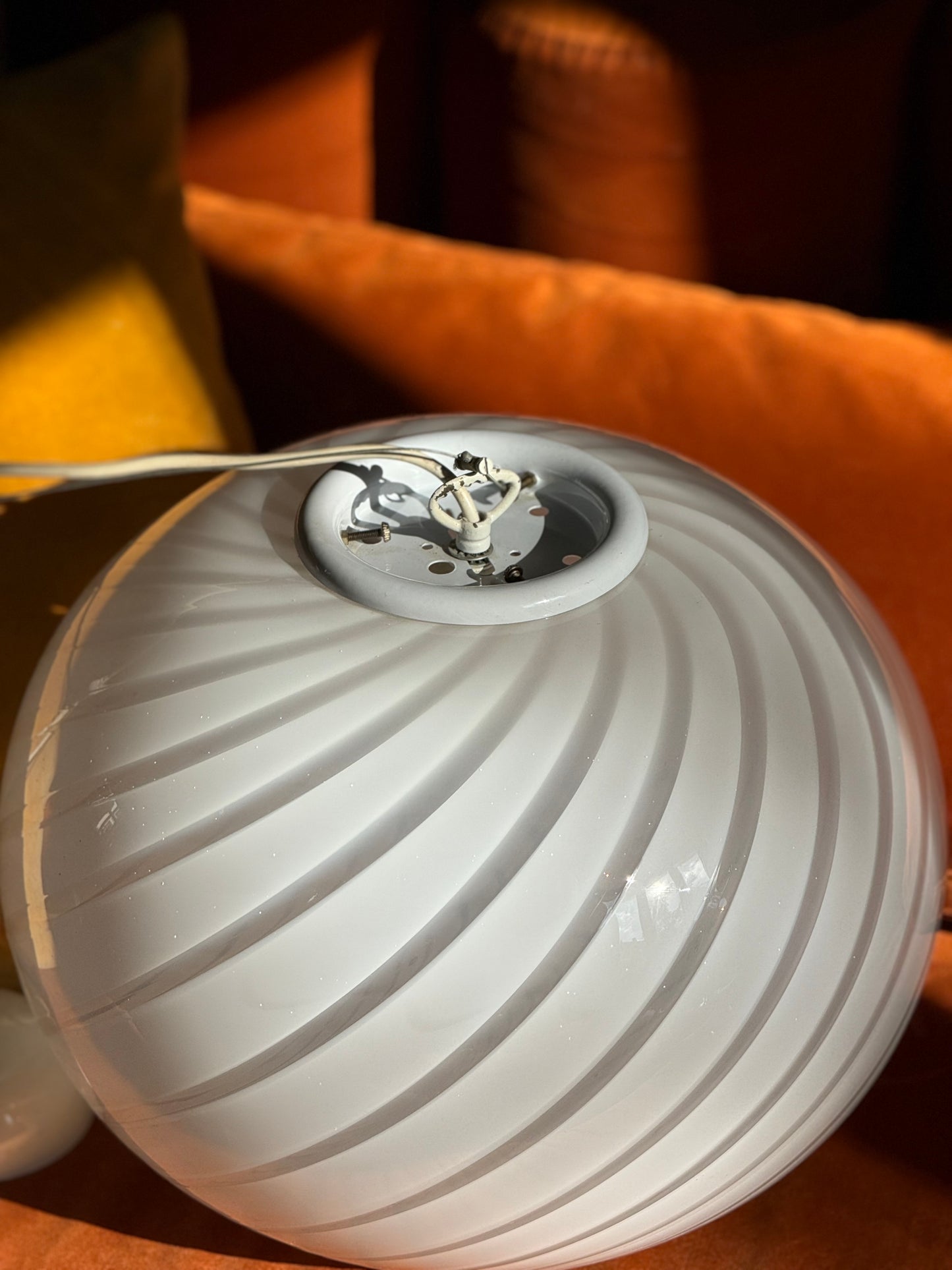 Vintage murano pendel loftlampe 39cm