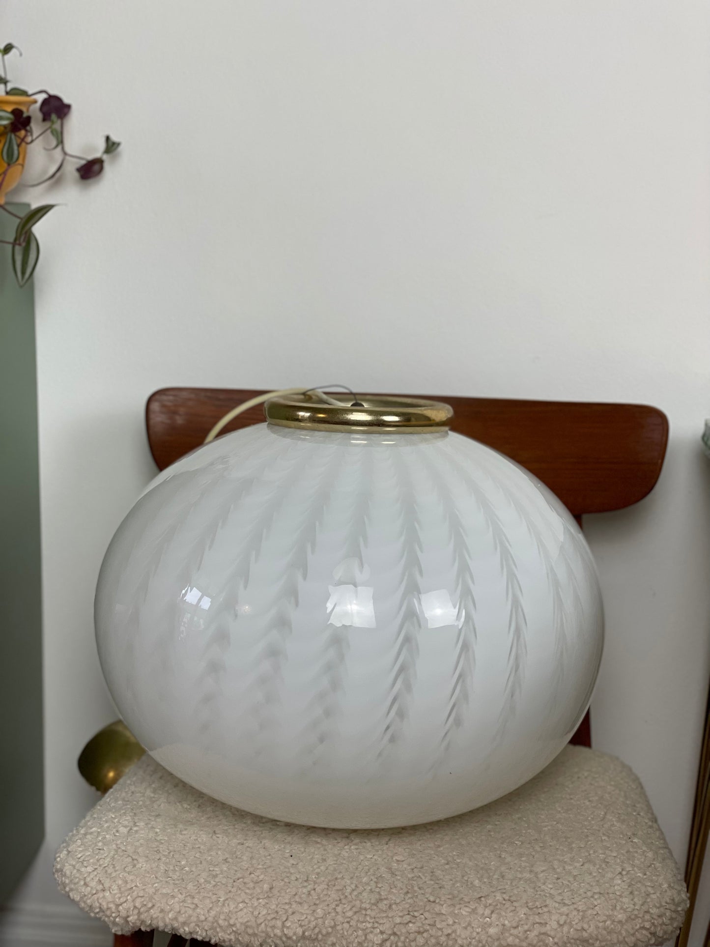 Vintage murano loftlampe 43cm