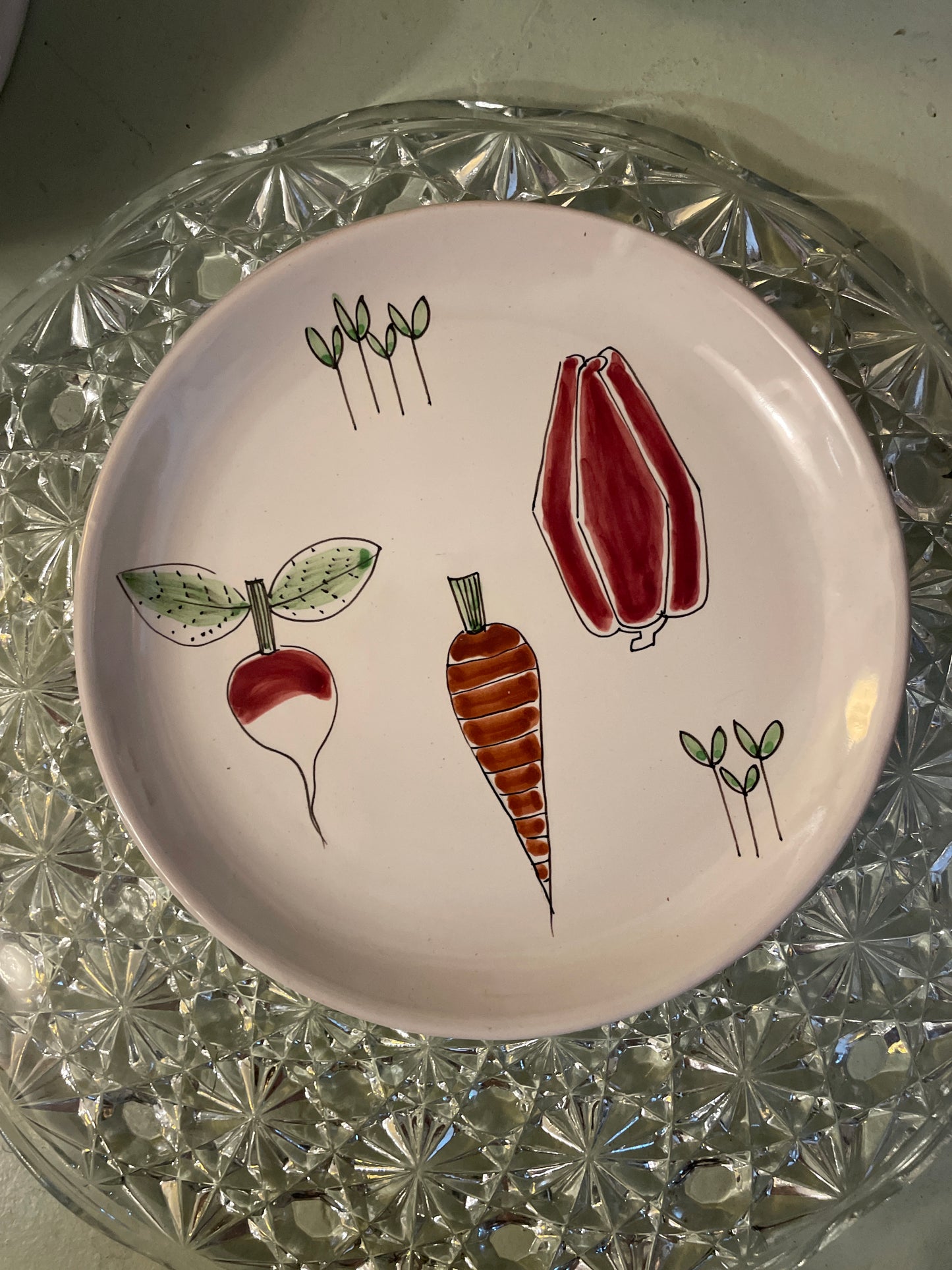 Lunch plates with vegetables