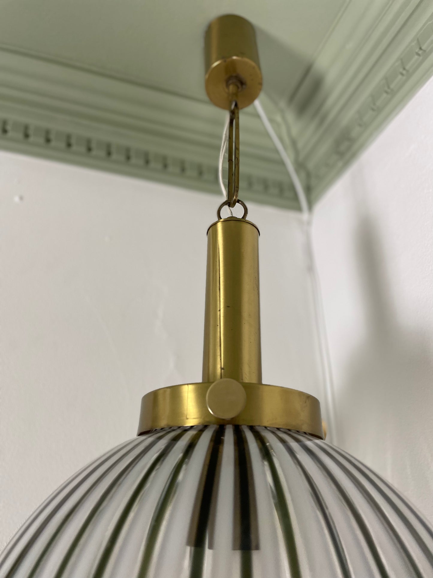 Vintage Murano stribet pendel